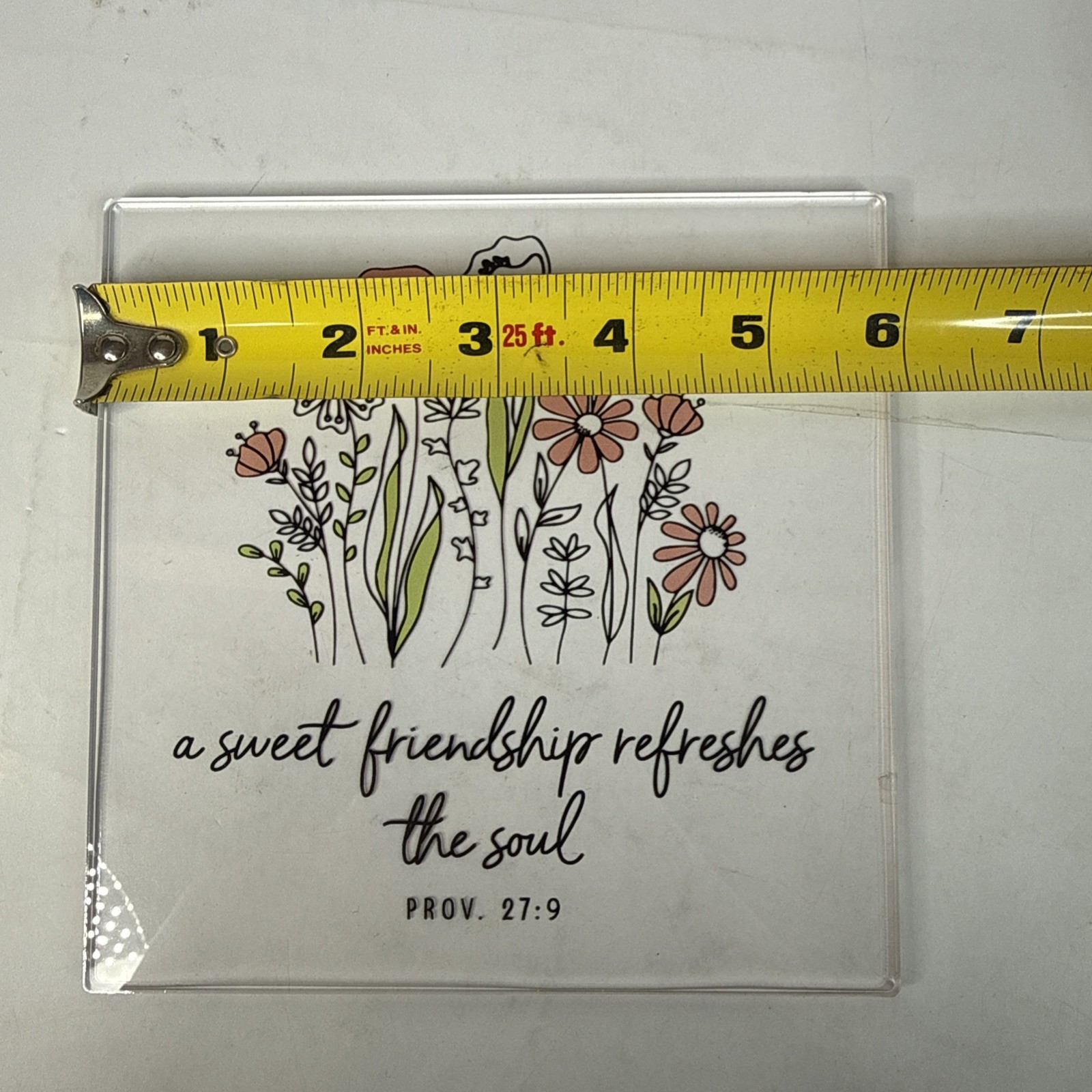 Women’s Inspirational Friendship Gifts Proverbs 27:9 Scripture 5.9 inch Acrylic