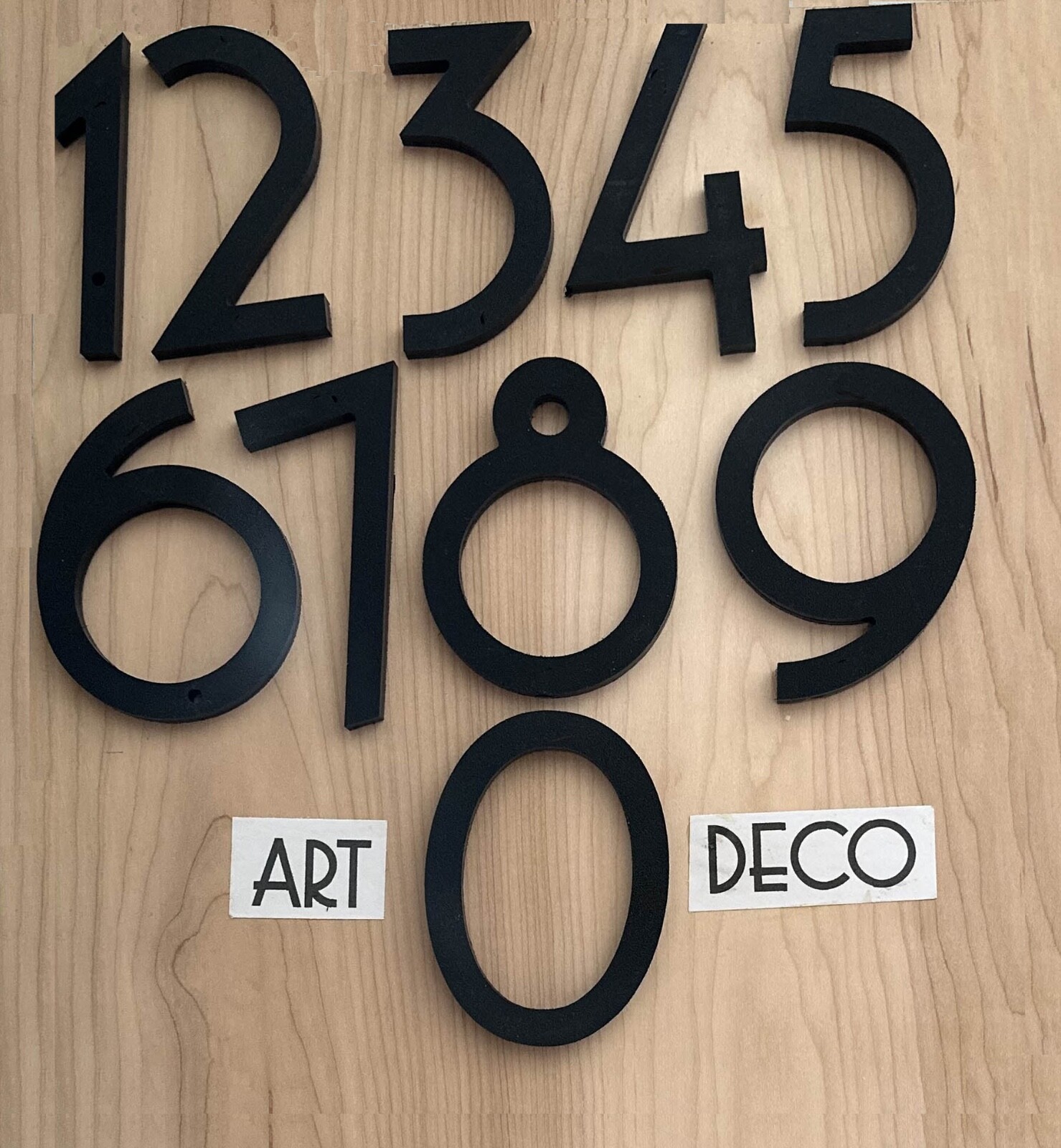 5″ X 15″ Inlayed House Number Plaque (3 Characters) Multiple Colors