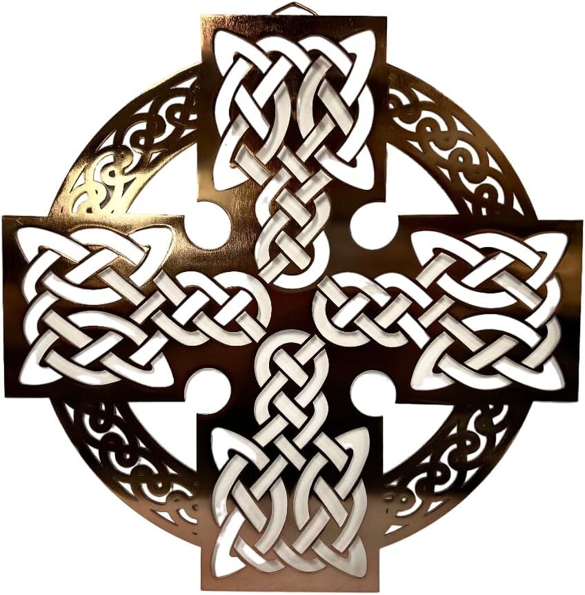 Exclusively Irish Celtic Cross Round-Shaped Wall Hang