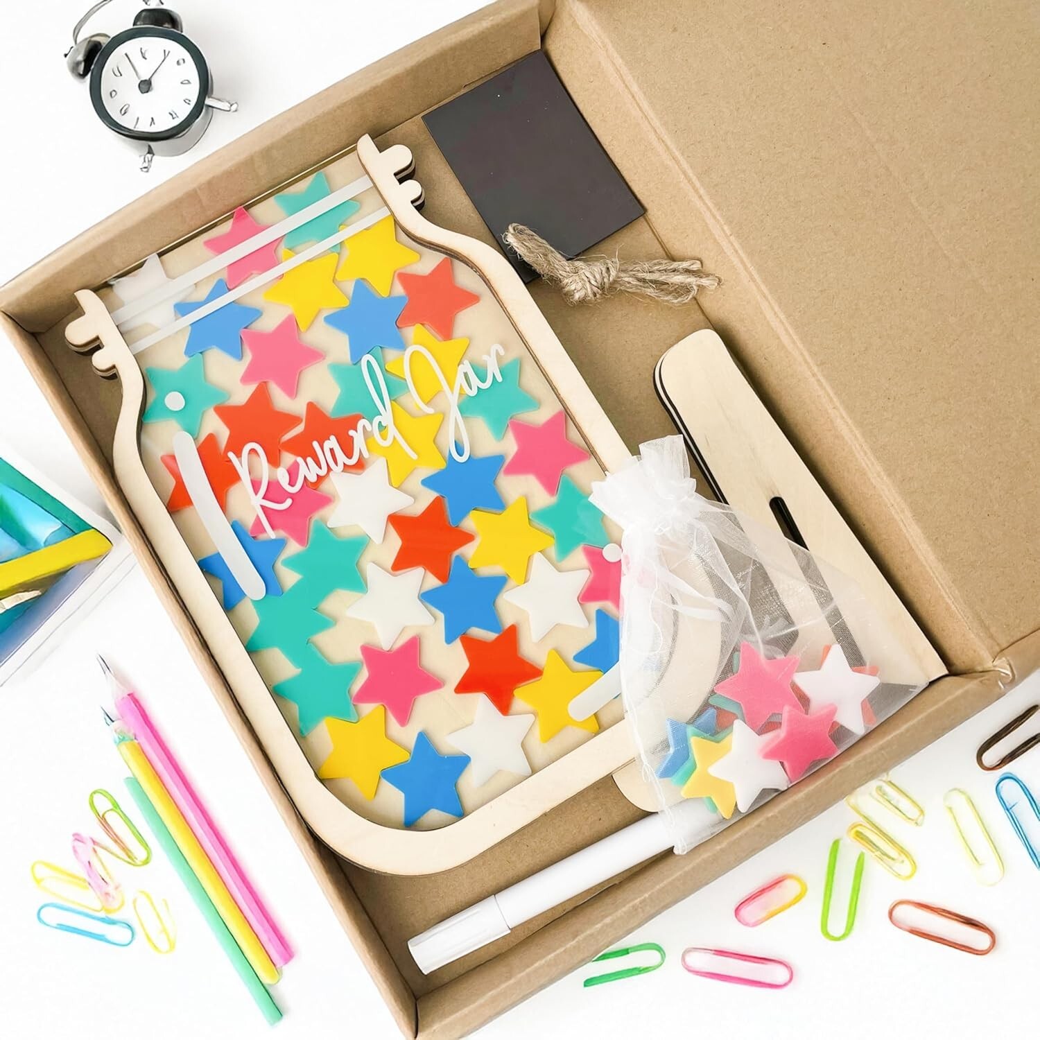 Classroom Star Reward Jar For Kid Magnetic Potty Training Toddler Back To School