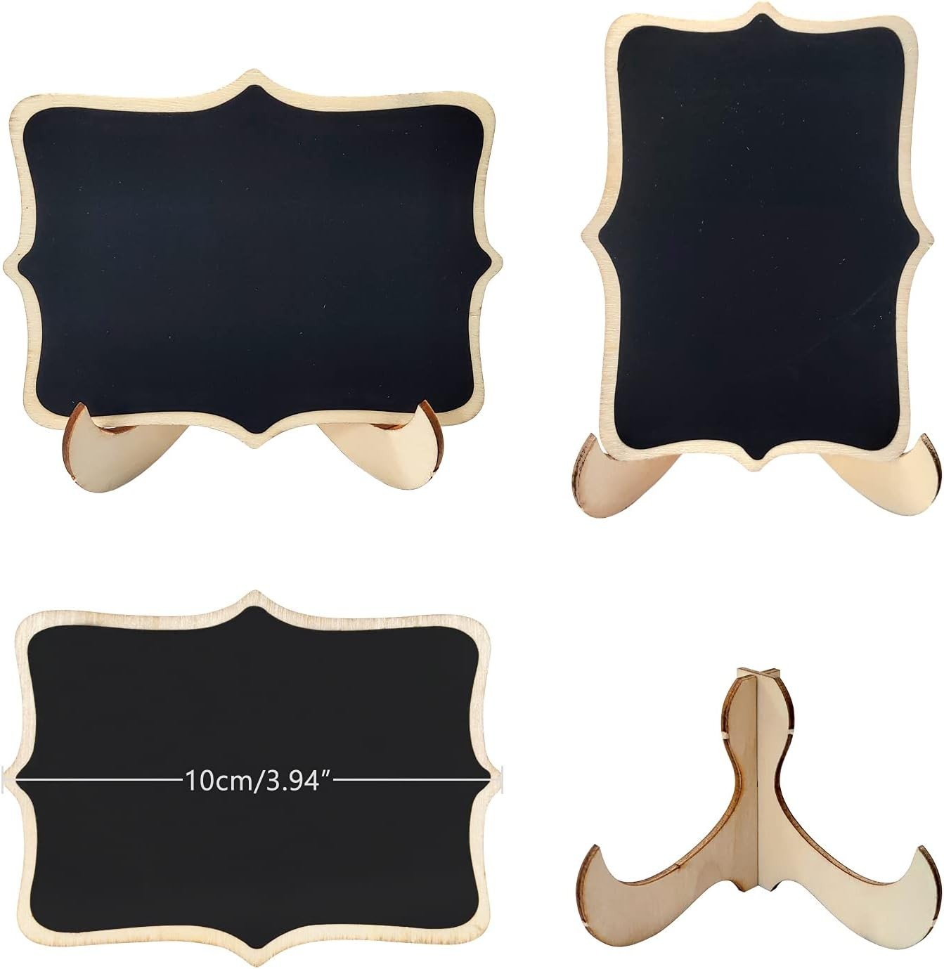 24 Pcs Wooden Mini Chalkboards Signs for Food Signs, Wedding Signs, Message S…