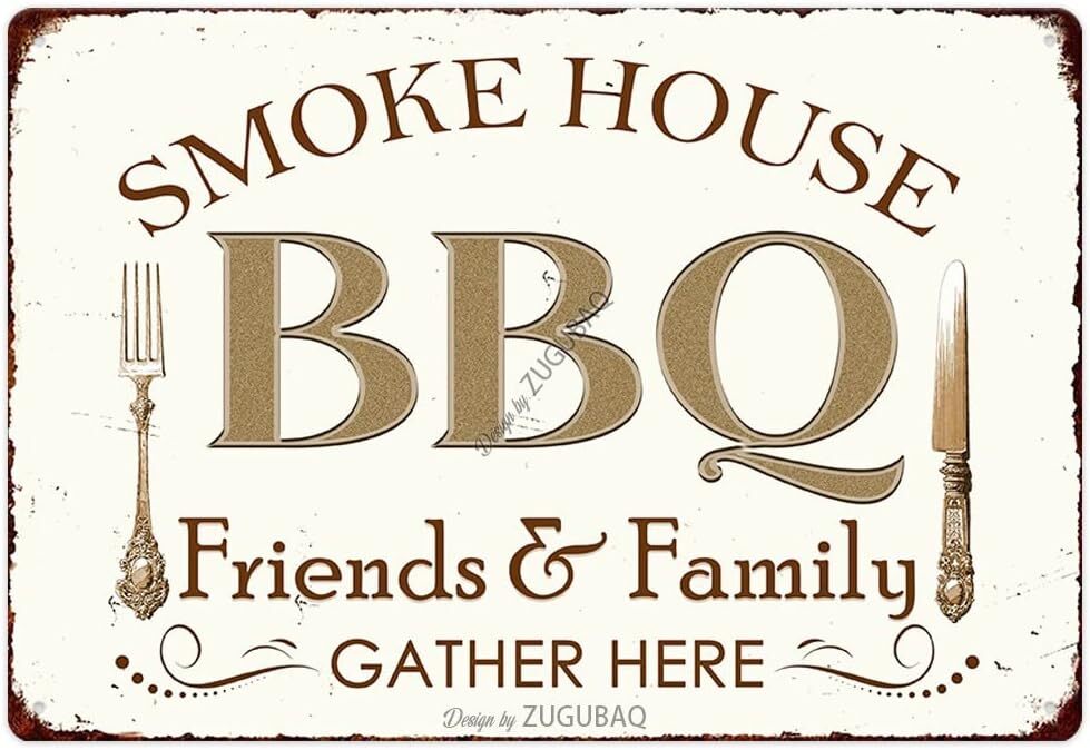 Can’t Say Ido Without A BBQ Restaurant Metal Sign Wall Decor Vintage Bar Pub Kit