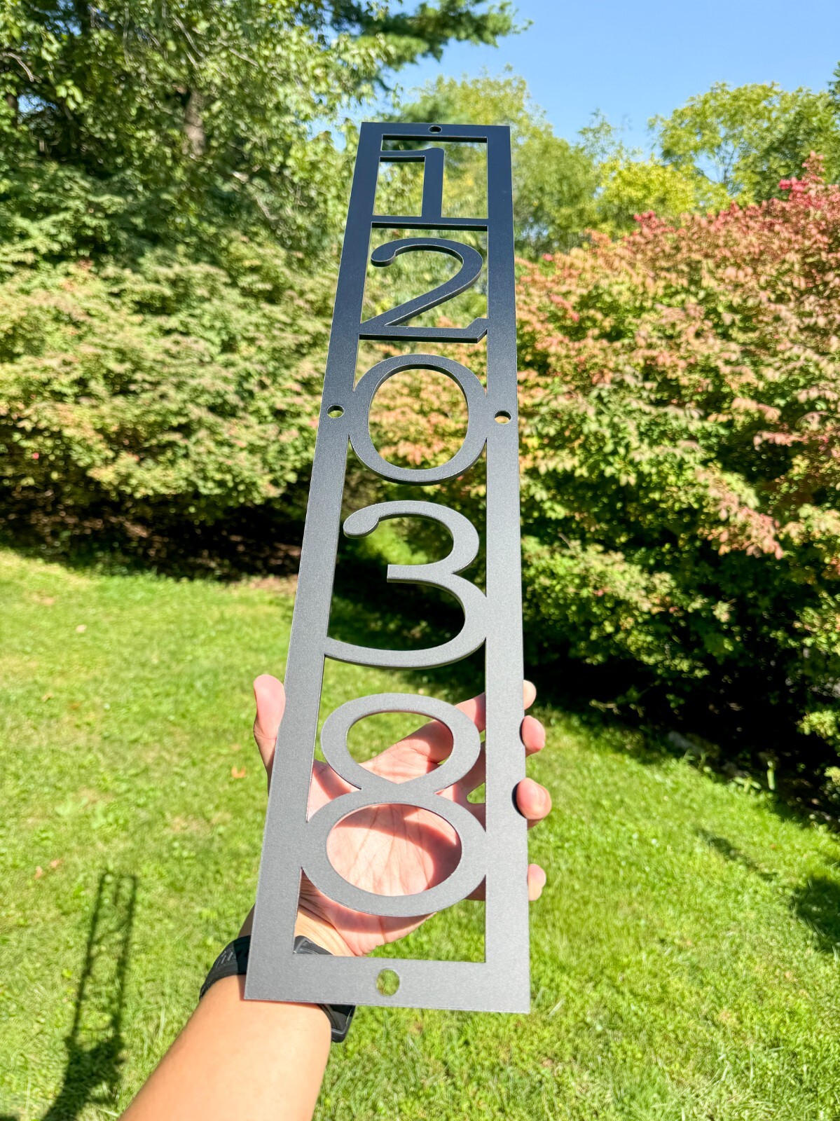 Personalized House Address Sign – Custom Home Number Plaque for Outdoor