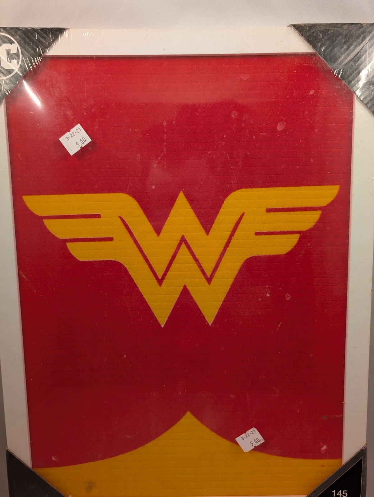 DC Wonder Woman Comic Walls Letter Board 145 Letters MDF Superhero Decor