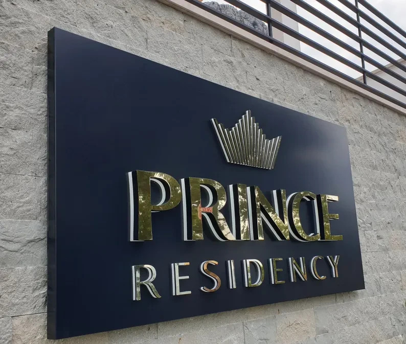 Custom 3D LED Backlit Metal Business Logo Sign Salon Restaurant Office