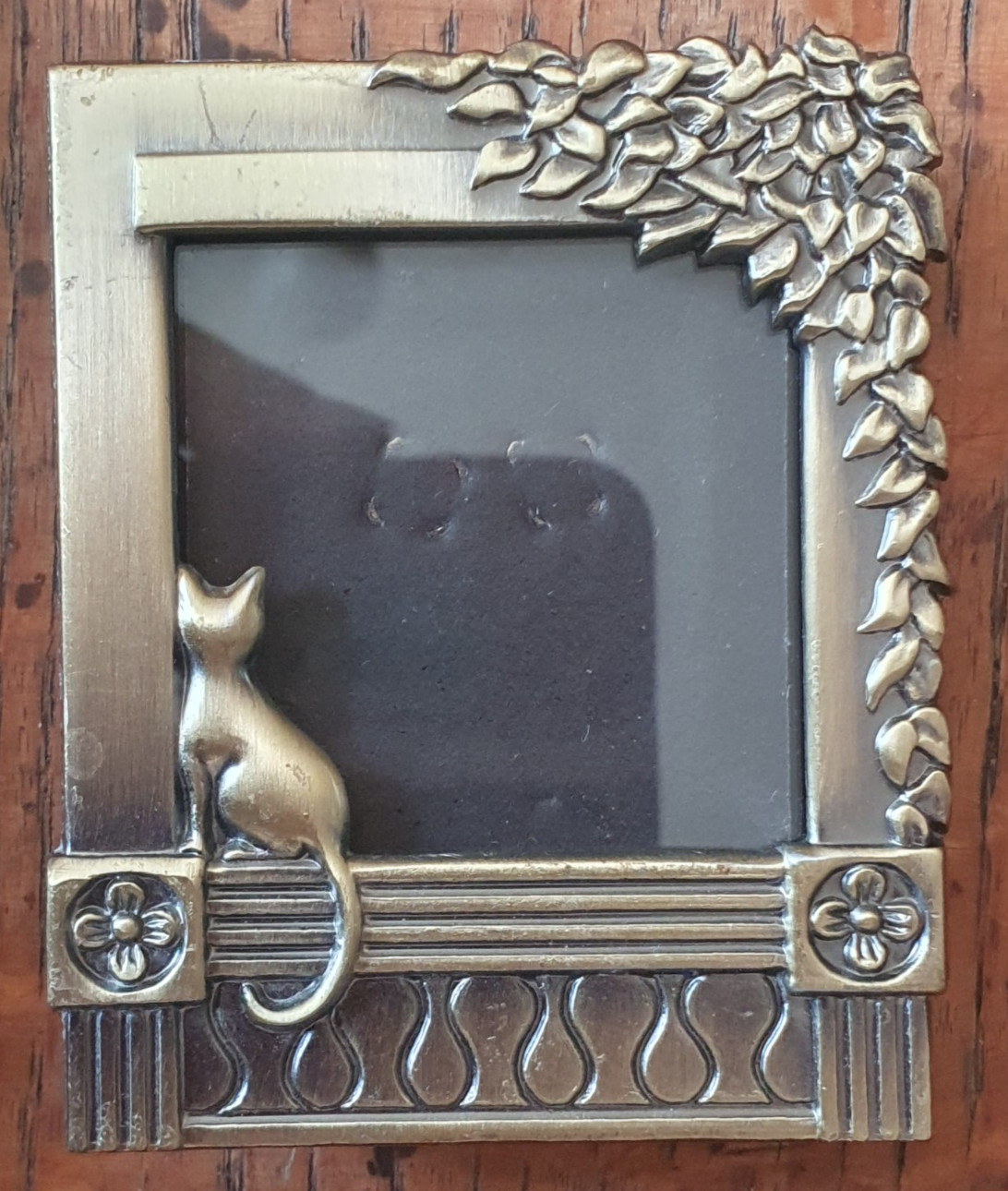 3 Hand Made Fabric Friend Cat Picture Frame Farmhouse Chic Primitive Cottage