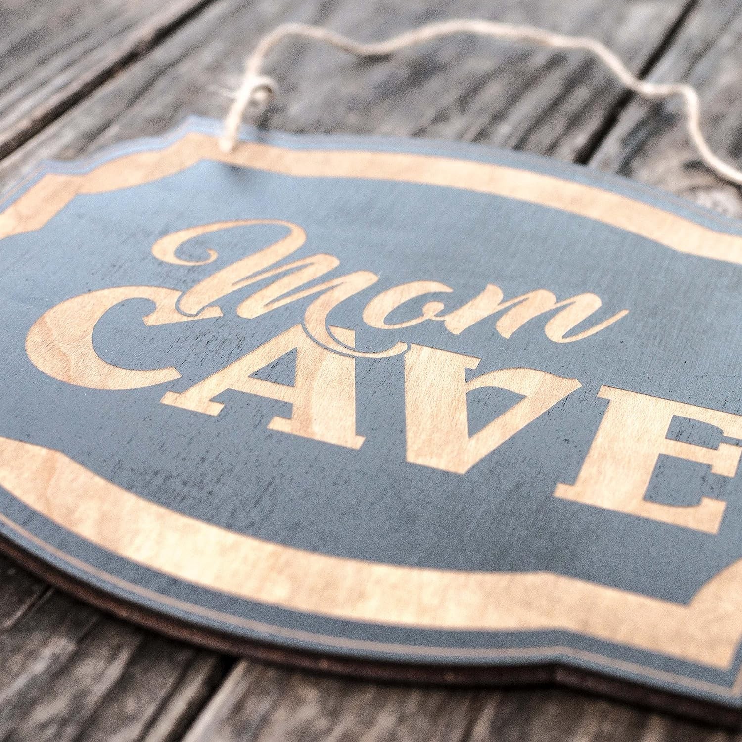 Sign – BLACK – Mom Cave 10×8