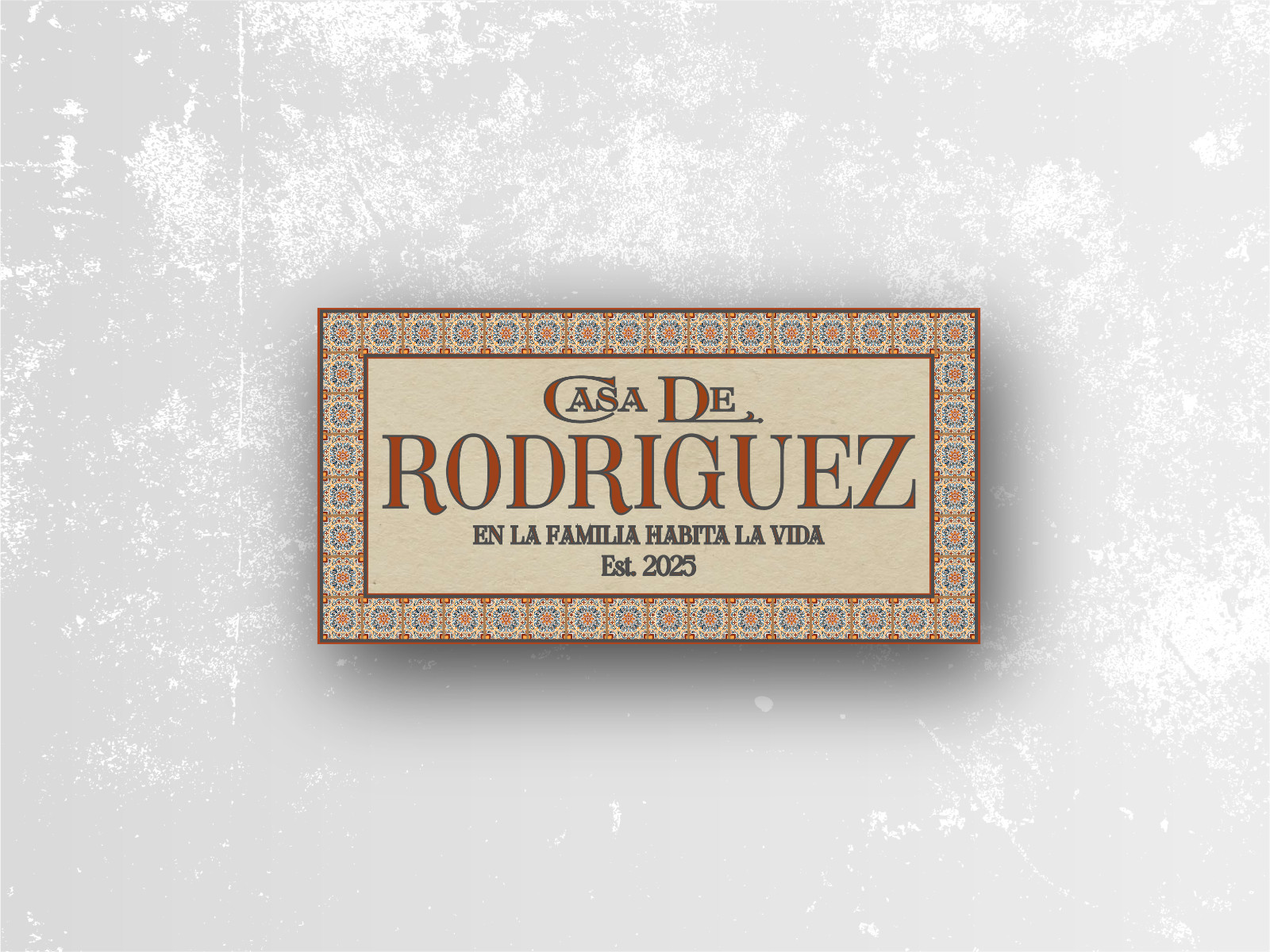 Casa De Sign Spanish Personalized Family Name Sign Bienvenidos Mi Casa Welcome