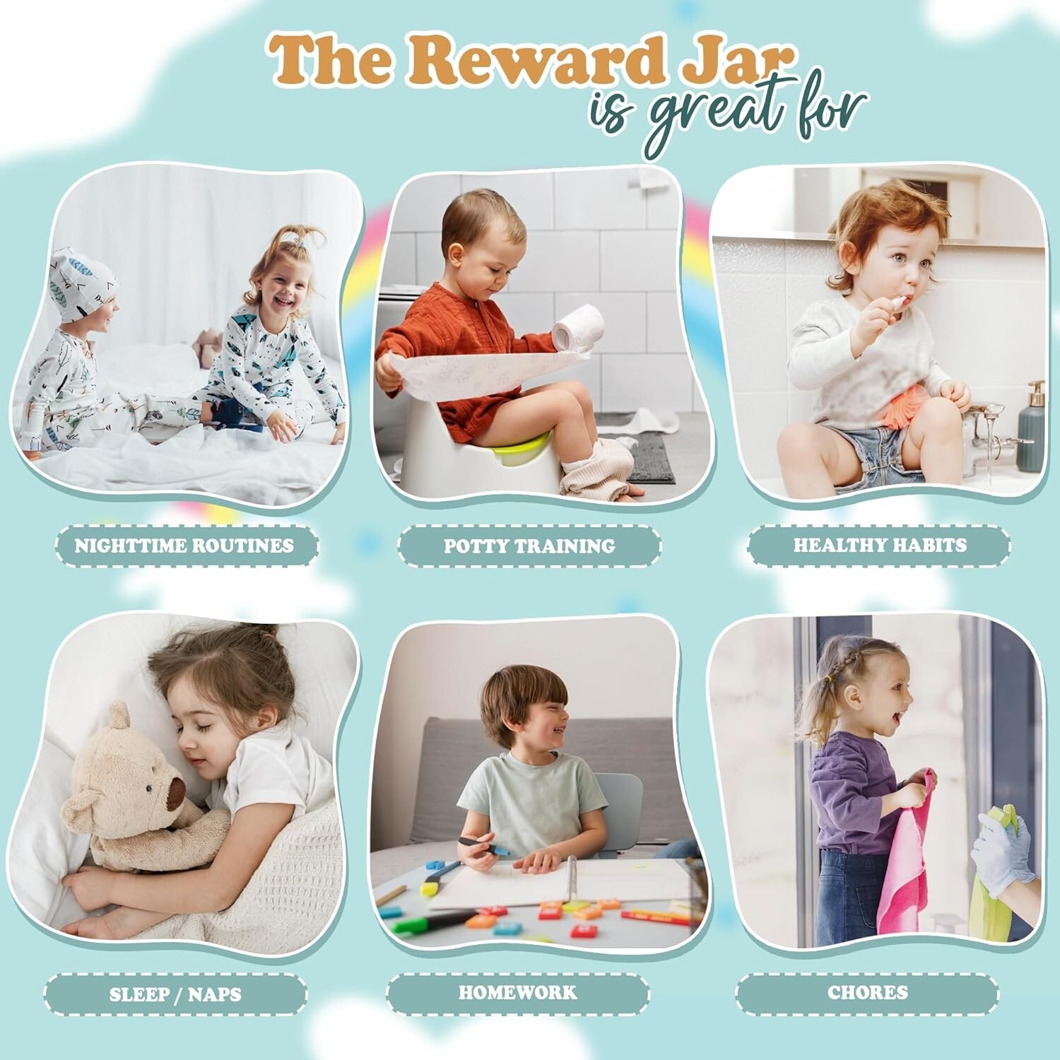 Classroom Star Reward Jar For Kid Magnetic Potty Training Toddler Back To School