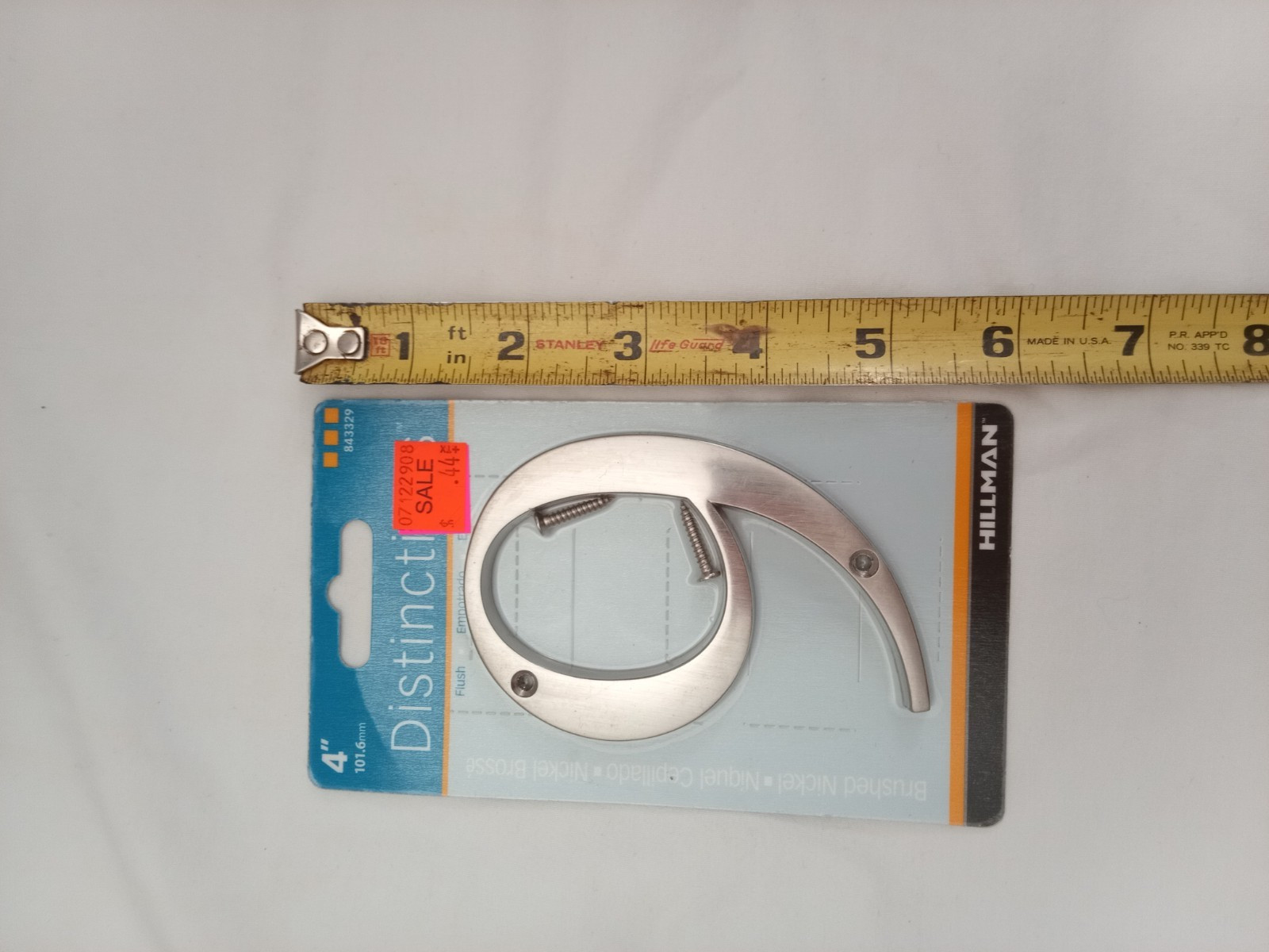 Distinctions by 843329 4-Inch Brushed Nickel Flush-Mount House Number 9, NIB.