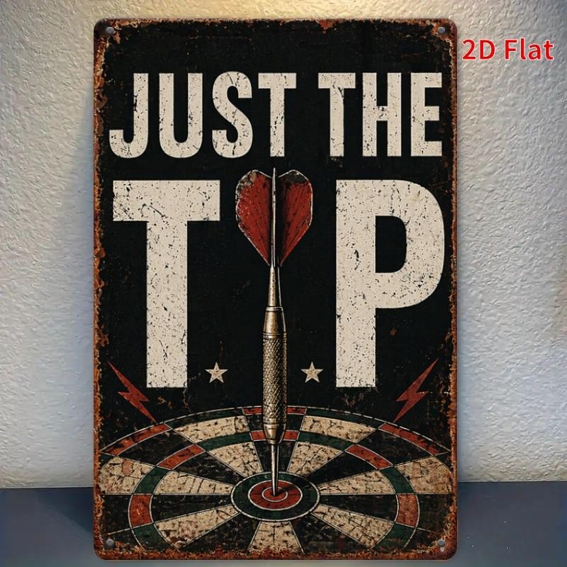 Metal Sign 2Dflat 87 Inch Funny Darts Vintage Aluminum Sign Bar Decor