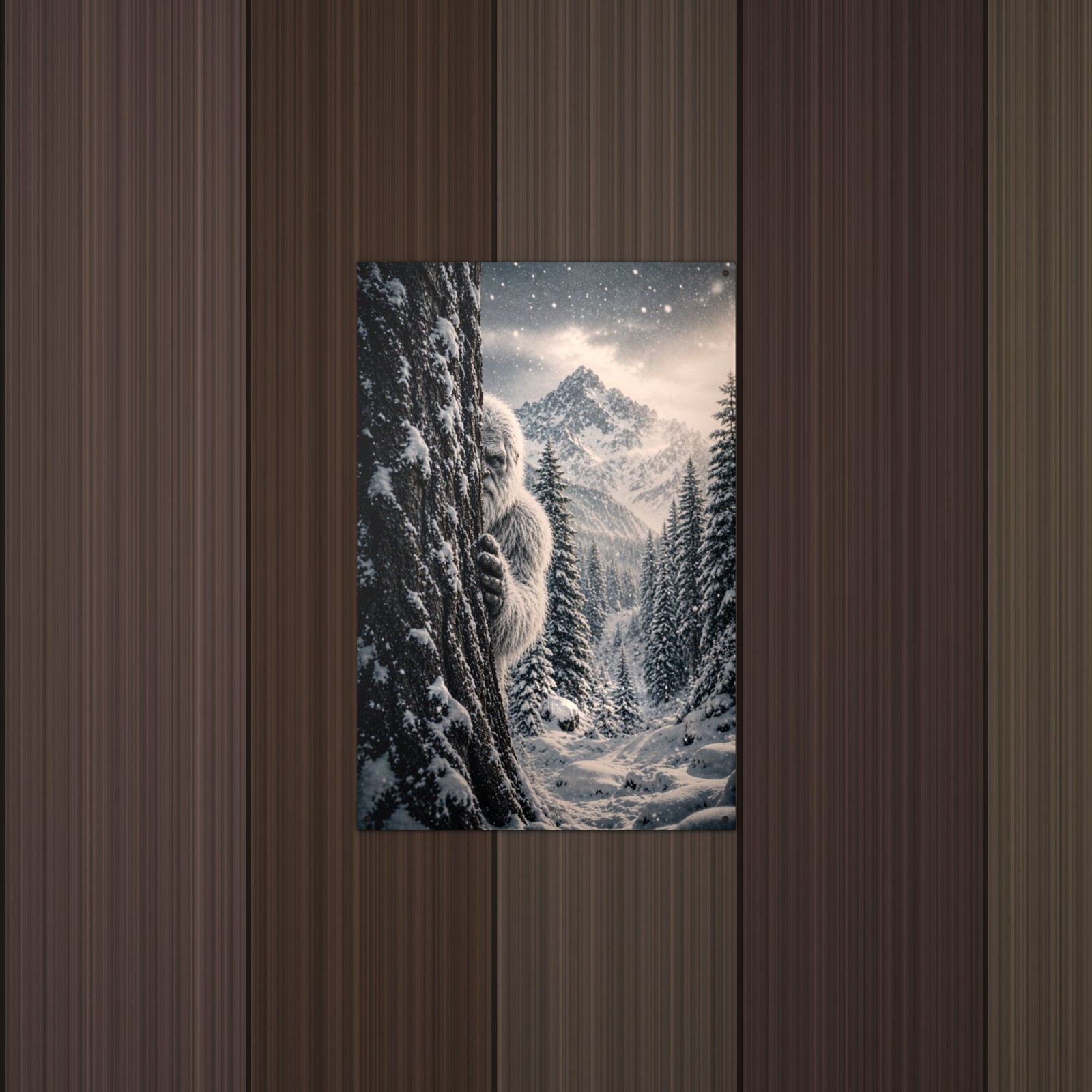 Yeti Metal Wall Decor Sign 8×12