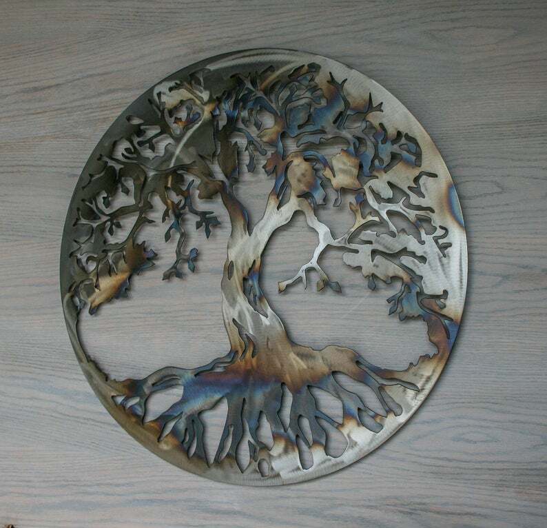 Tree of life metal sign Tree of life wall decor Tree of life Wall art