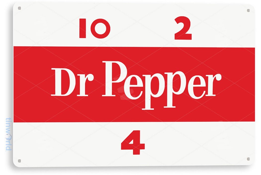 Tin Sign Dr Pepper Retro Cola Soda Bar Store Kitchen Metal Sign Décor C196