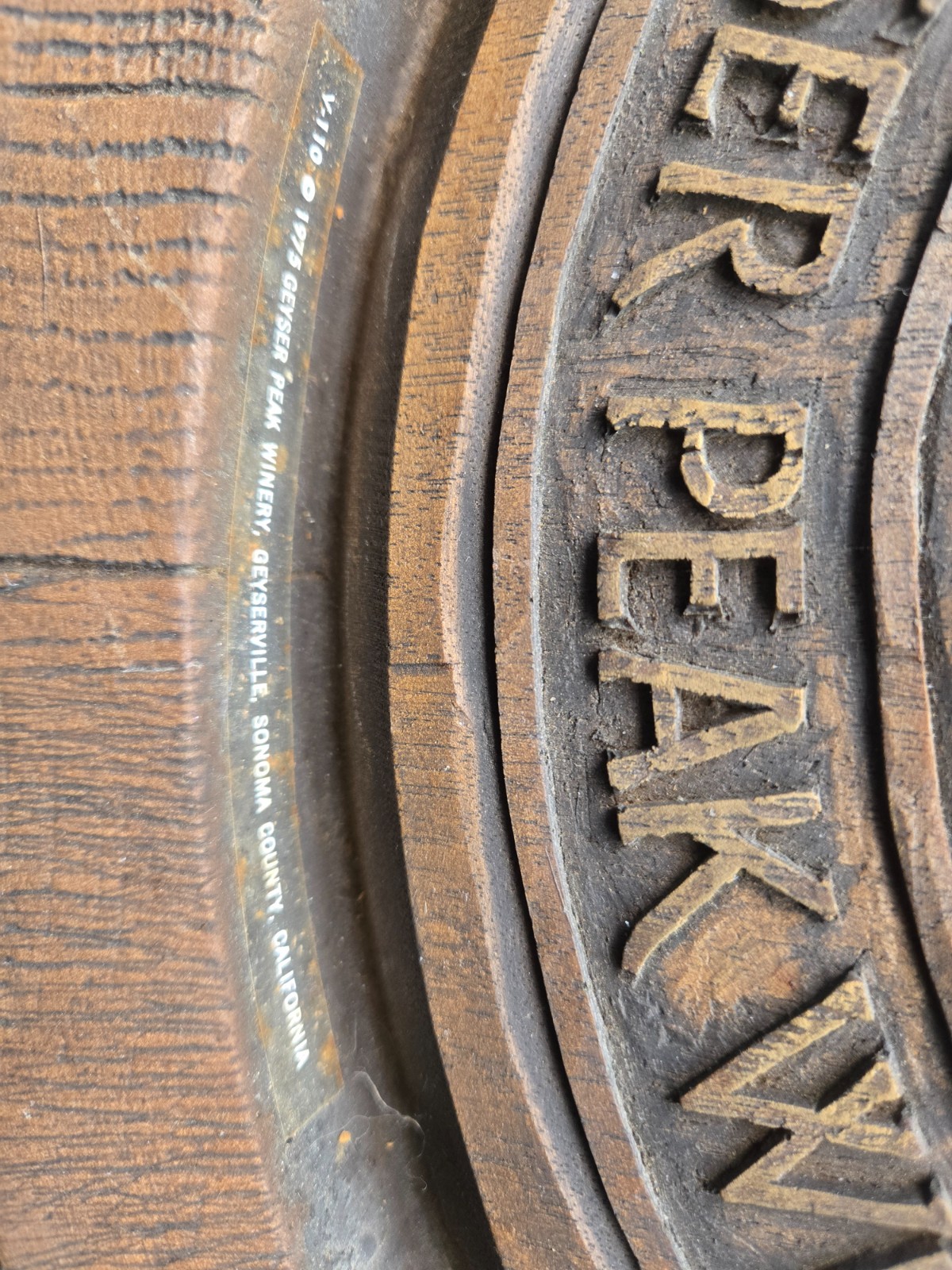 Vintage Decorative wall plaque featuring a pastoral carving