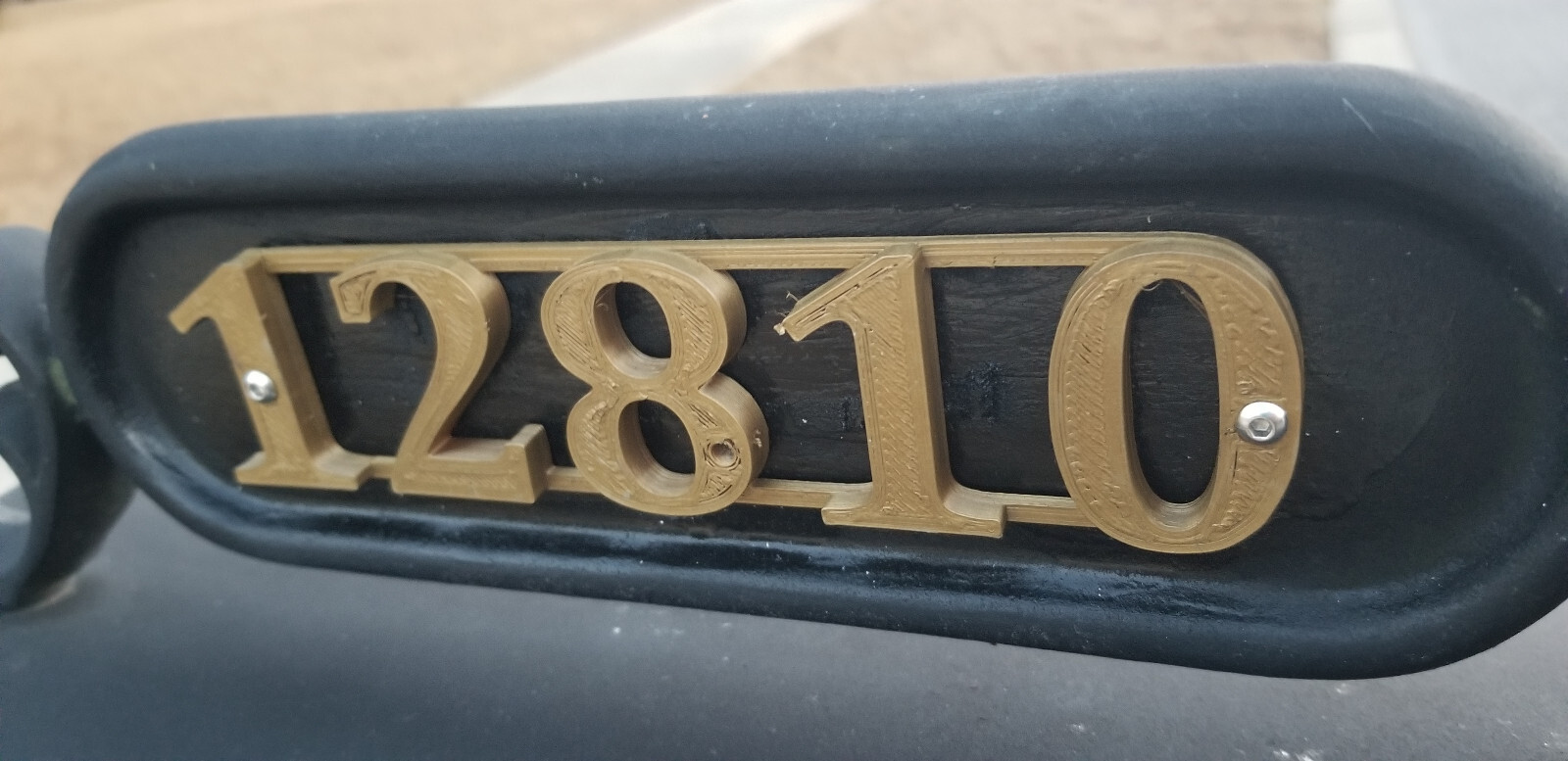 Mailbox Address House Number Plate, 3D Address Sign – WILL CUSTOMIZE ADDRESS