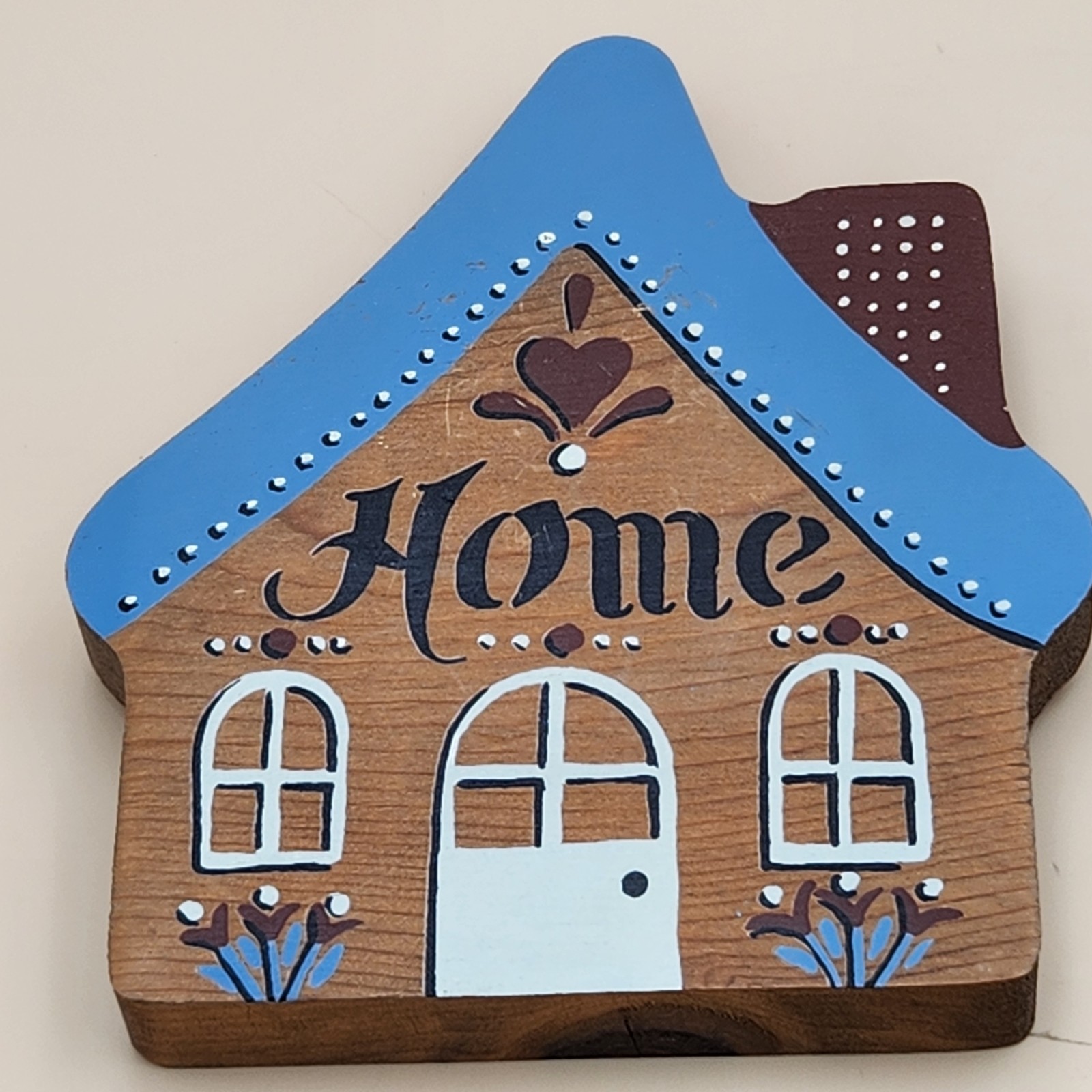 Home Sweet Home Country 3pc Wooden Wall Plaques Handcrafted Cottage Core VTG