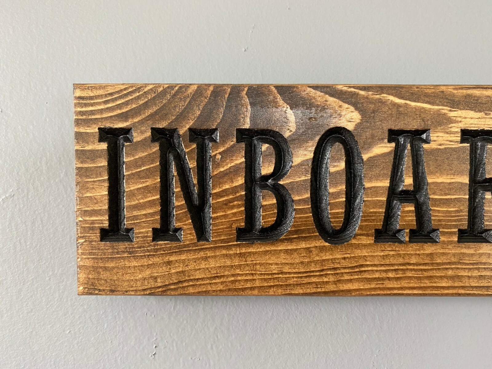 USA Carved Handcrafted wood signs Inboards & Outboards signs Funny restroom