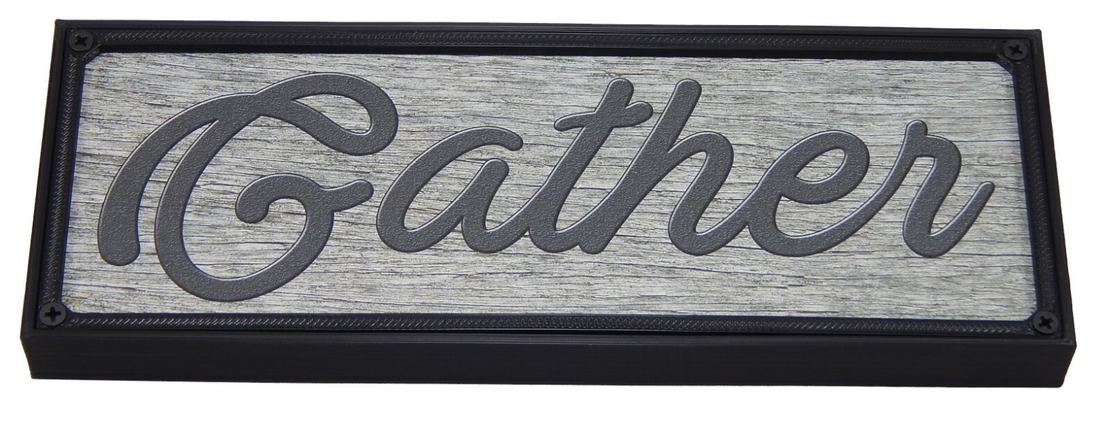 Gather Rustic Farmhouse Kitchen Standing Sign or Wall Hanging Home Decor Print