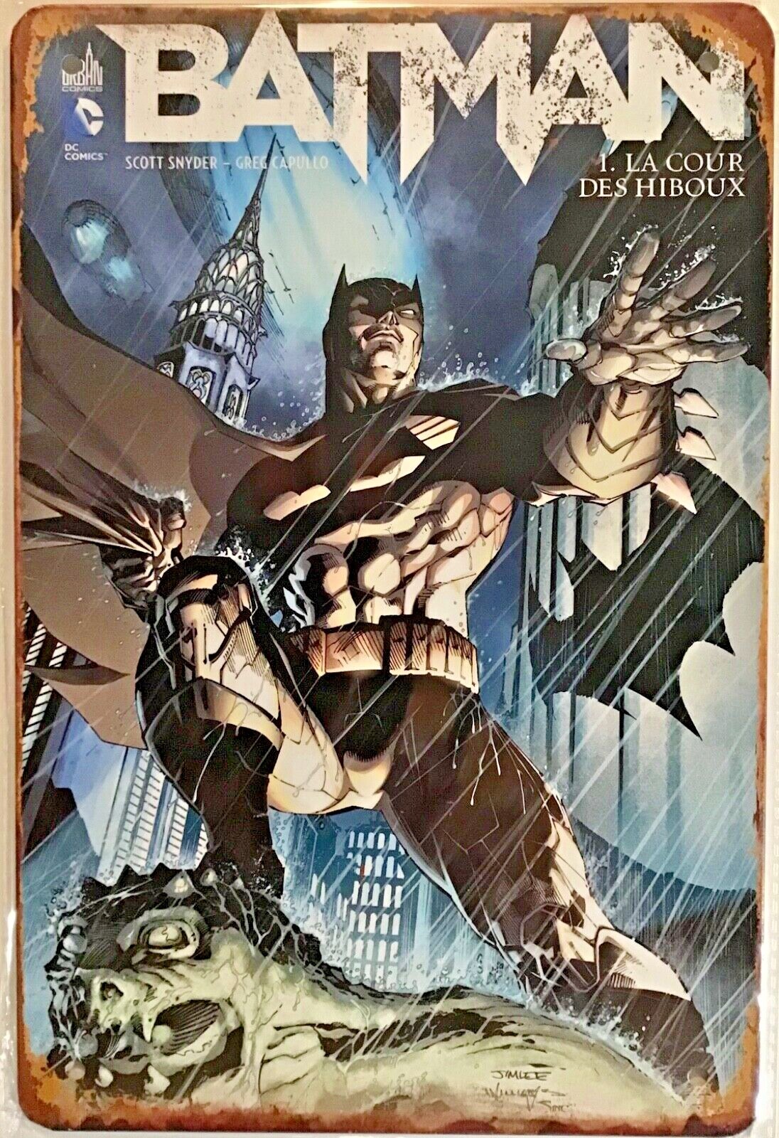 TIN SIGN 8×12 Batman superhero DC comics books kids children adults wall door