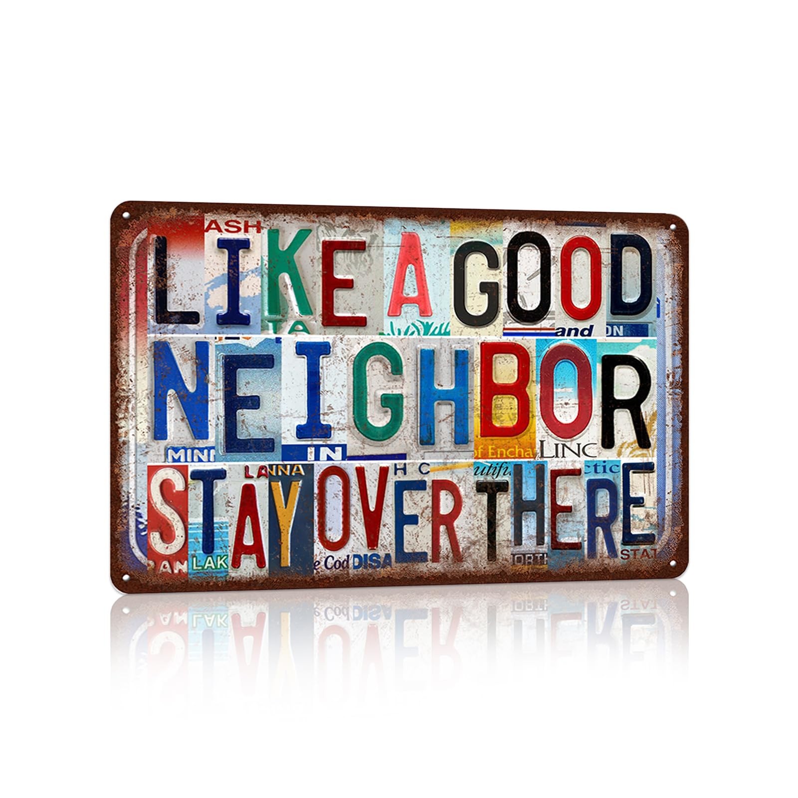 Vintage Wall Decor Metal Sign Tin Signs 11.8L” x 7.9W”, 2030-B-07