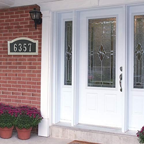 Hillman Die Cast Plated Address Plaque for 4-Inch House Numbers Aged Bronze