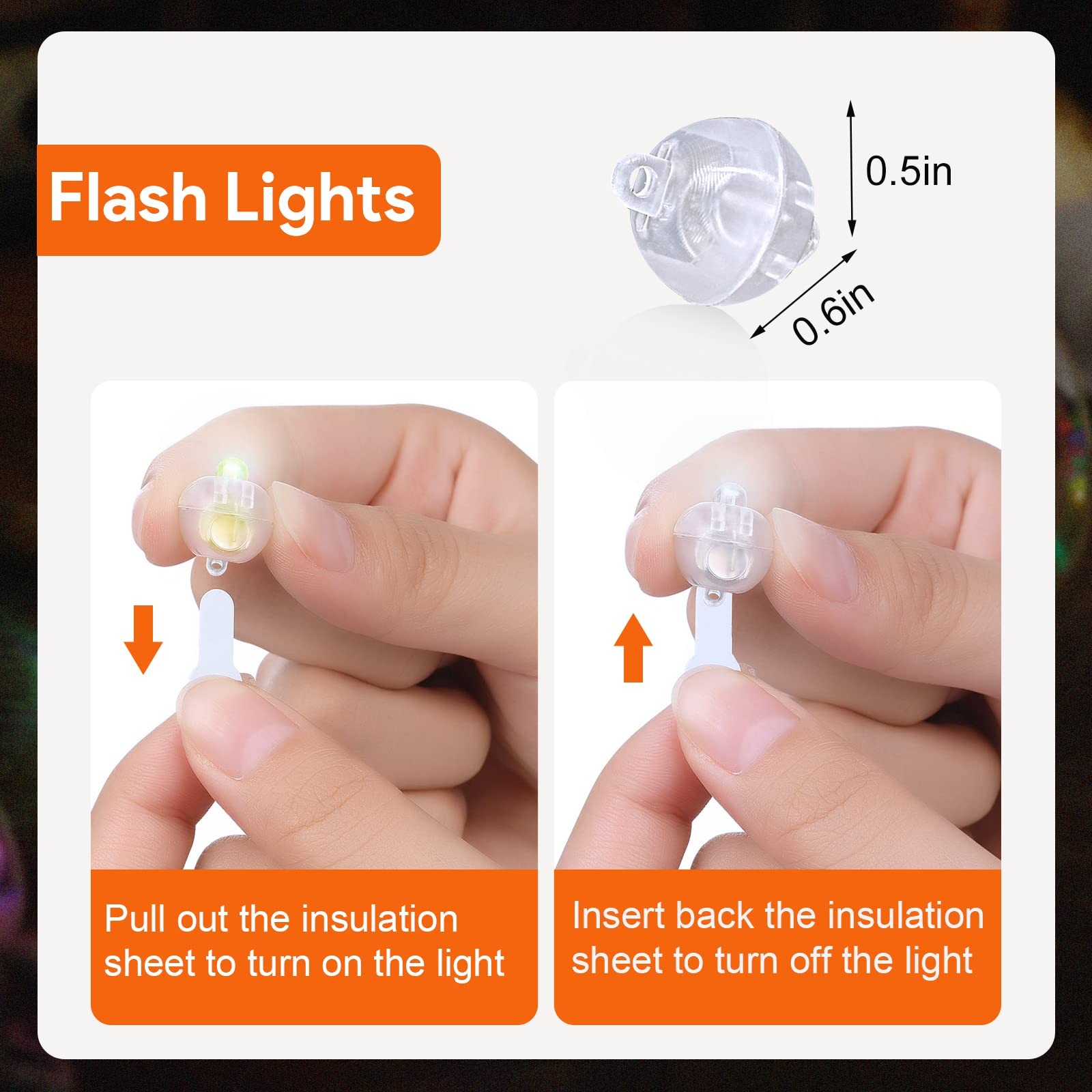 100pcs Multicolor LED Balloon Lights Round Mini Tiny Flash Led Light for Balloon