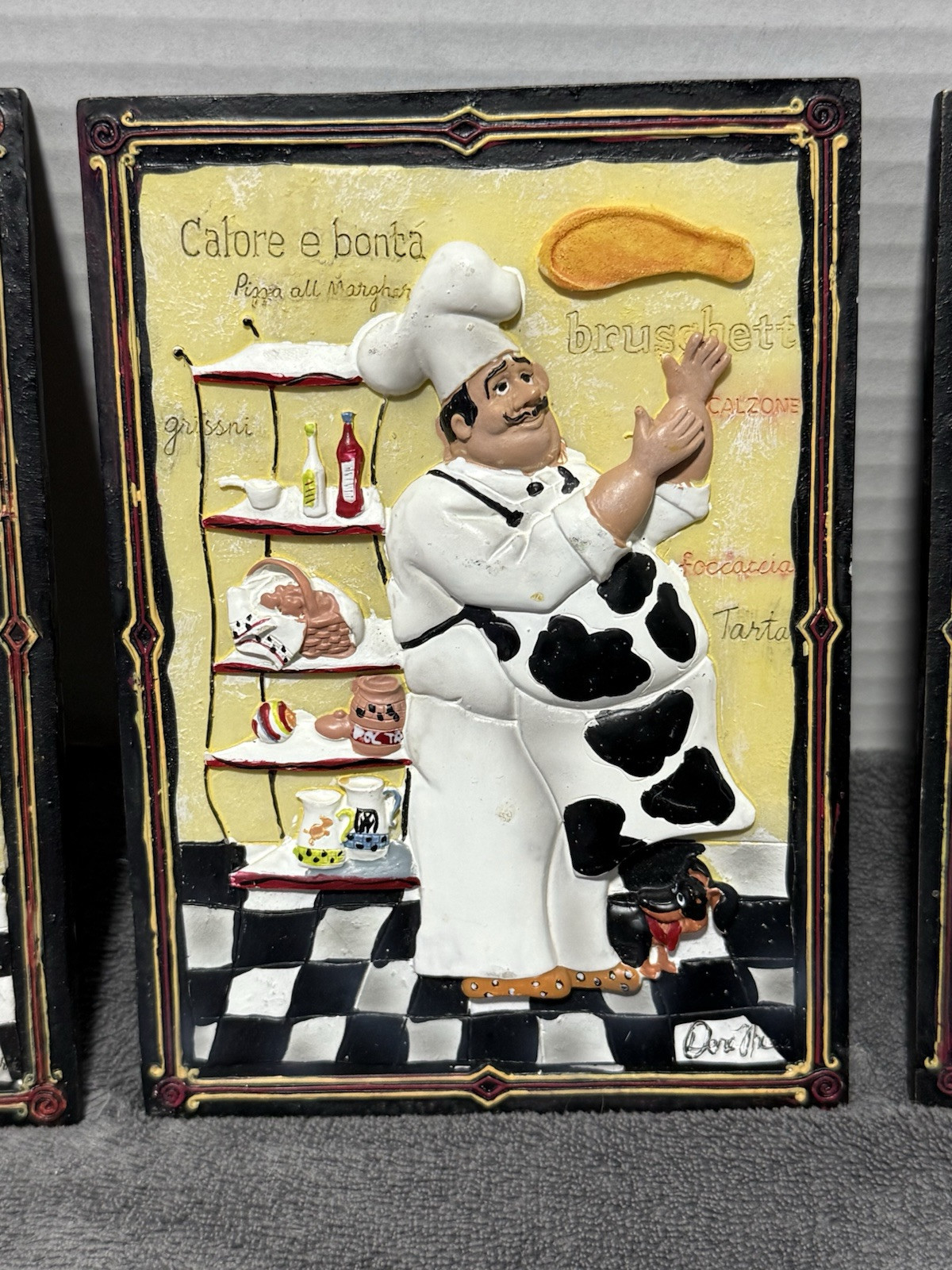 Dena Marie Kitchen Tile 3D Resin Baker Backsplash Set of 4