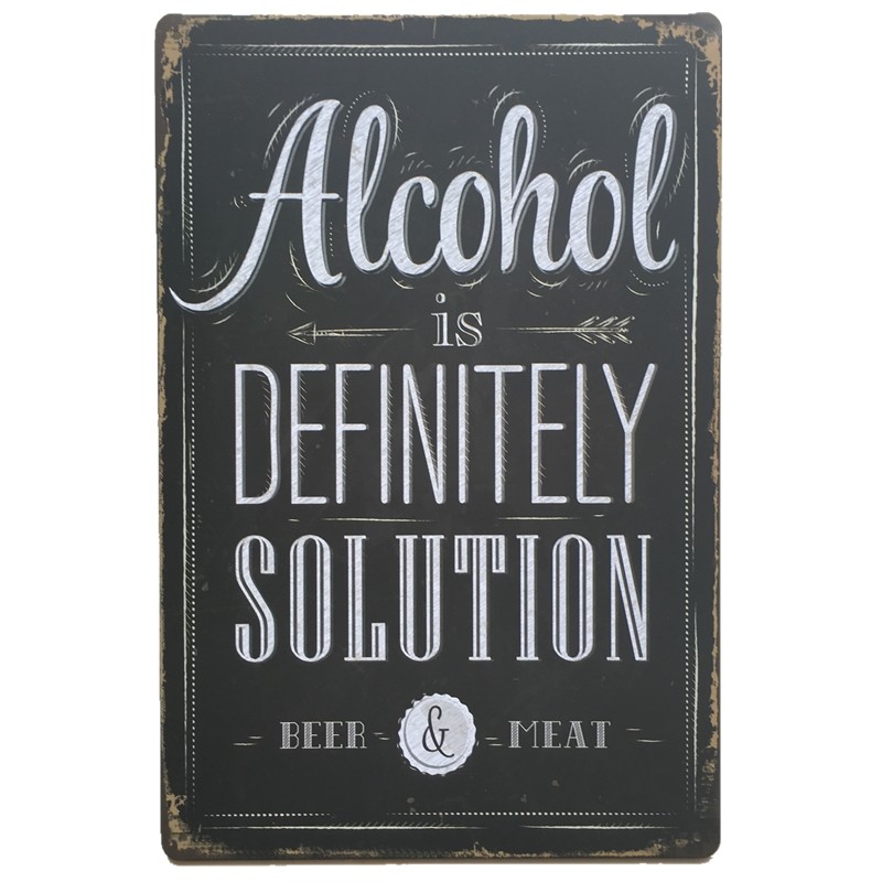 Vintage Retro Tin Signs Wall Decor Metal Bar Plaque Pub Poster Club Tavern Shop