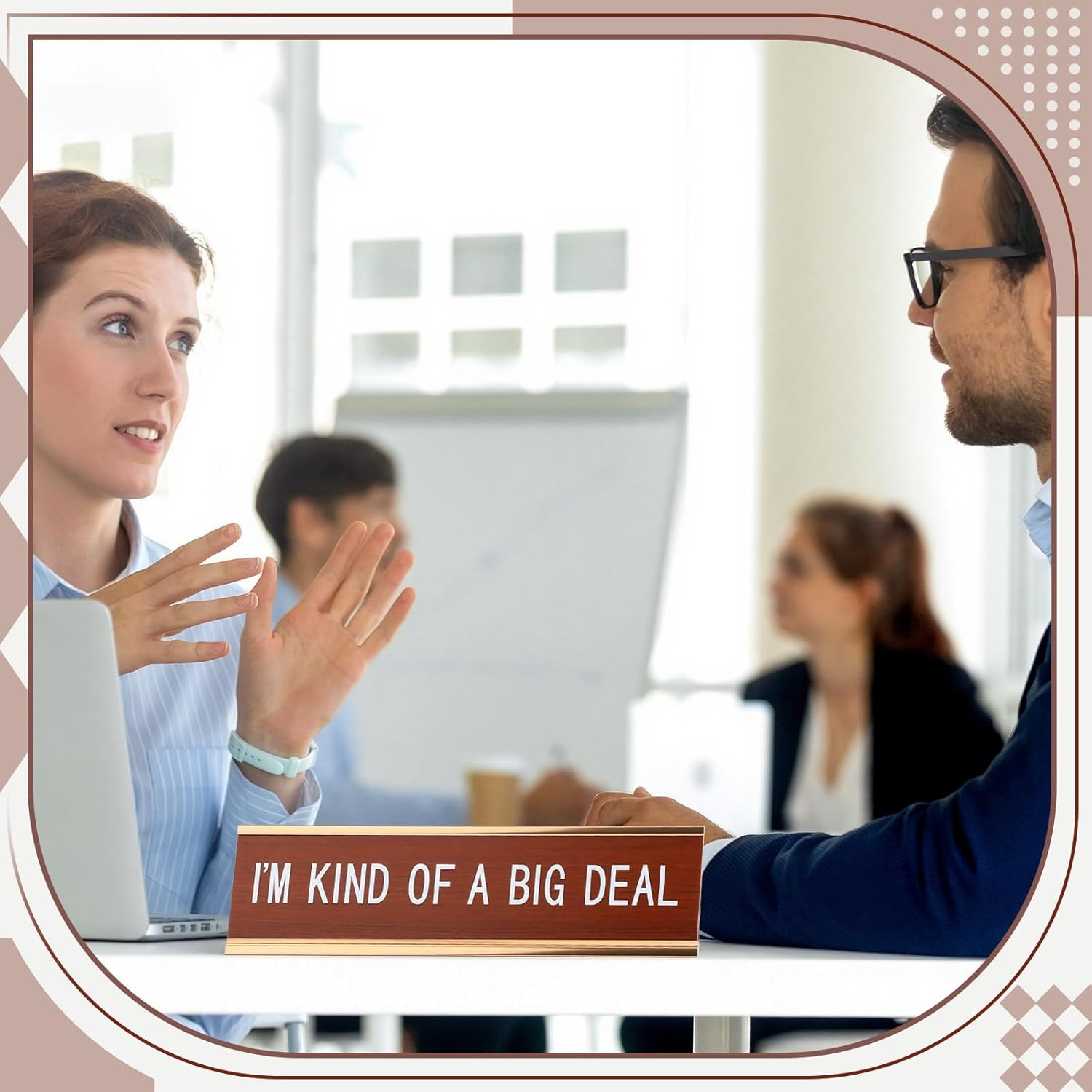 Funny Desk Signs for Office-I’M Kind of a Big Deal-Fun Office Accessories Novelt