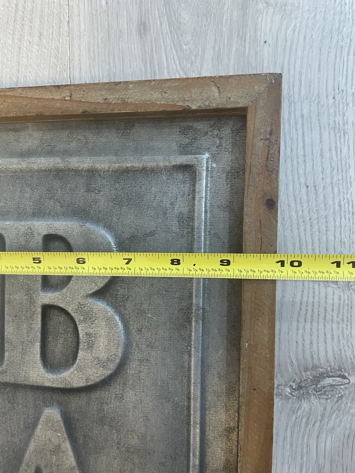 Vintage Vertical Wood Metal Bakery Sign Kitchen Wall Decor Rustic 31.5×10 Plaque