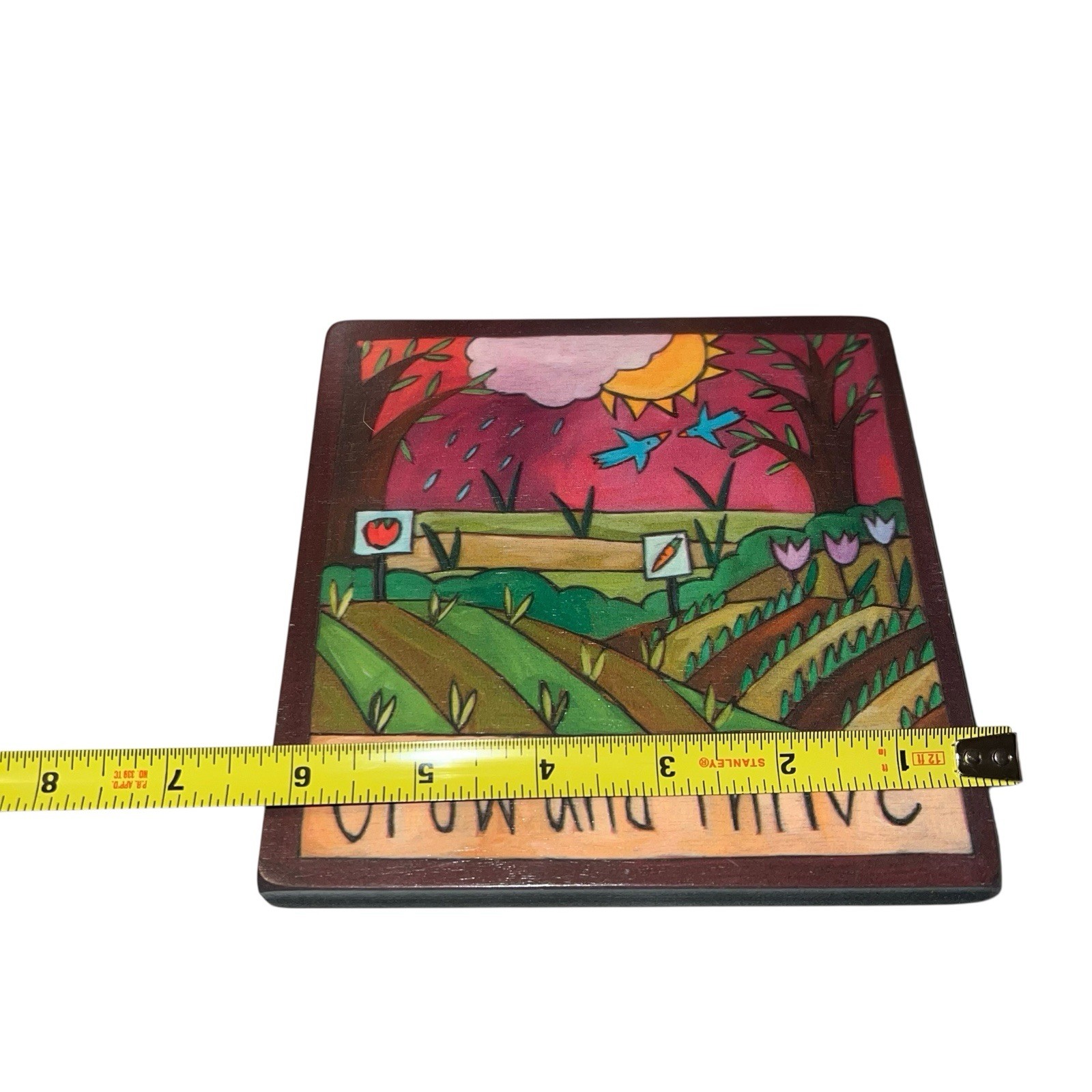 Sincerely, Sticks – “Fur Babies” 9x9in & “It’s Painting Time” Wooden Plaque Lot