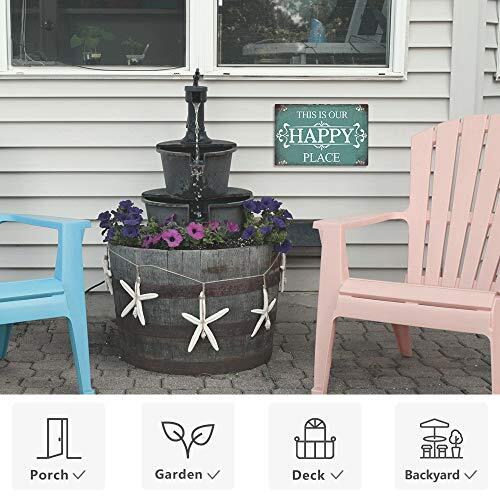 Porch Rules Sign Aluminum Metal Wall Sign For Home Bar Farmhouse 12×8 Inches