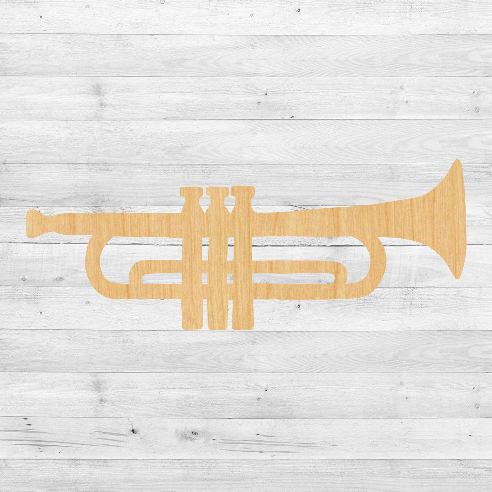 Trumpet Cut out, Wood plaque sign,wood Crafts,Craft supply,
