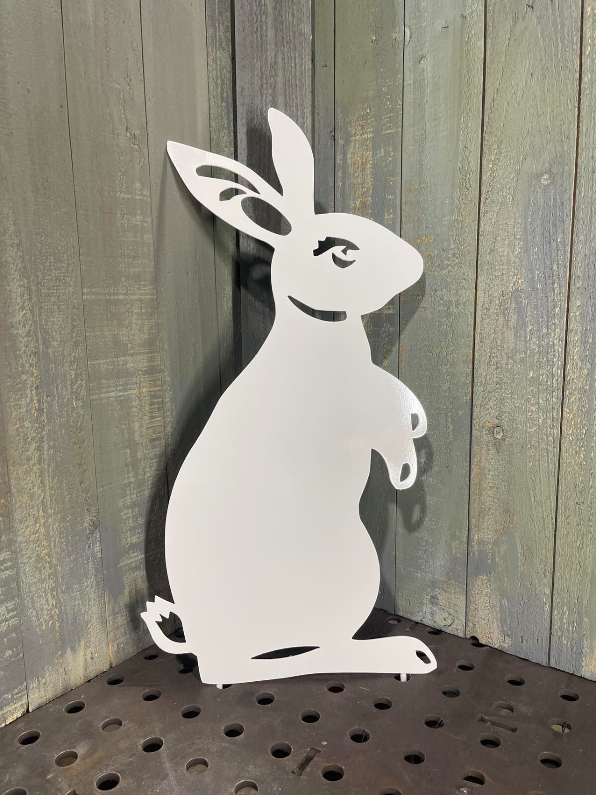 Metal 24″ Tall Rabbit Cut Out Plasma cut Sign art