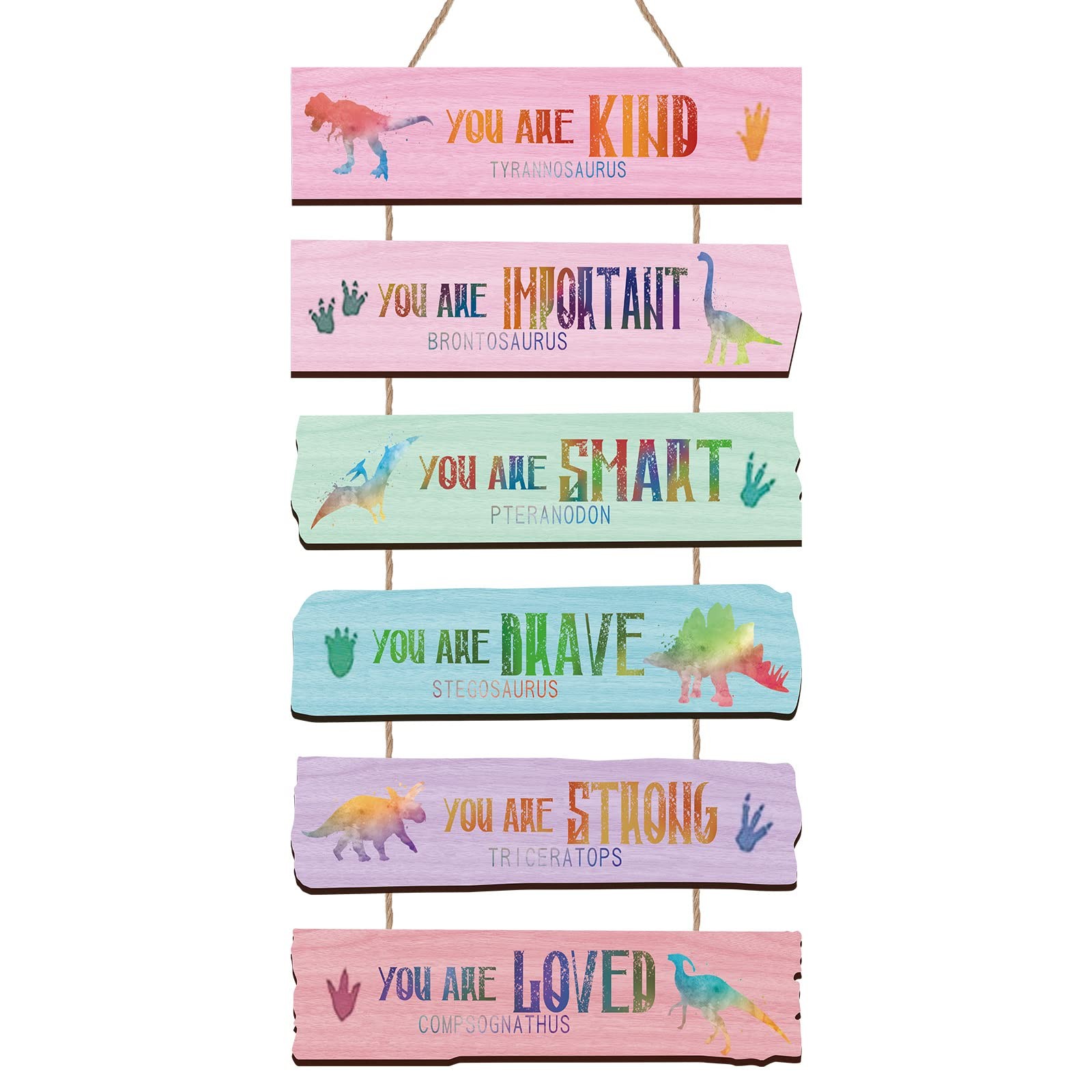 Yookeer Set of 6 28.5 x 6 x 0.25 cm / 11.2 x 2.4 x 0.1 inch, Multicolor