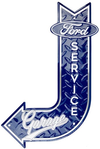 HangTime Ford Service Garage 17.5 x 11.5 inch J arrow sign