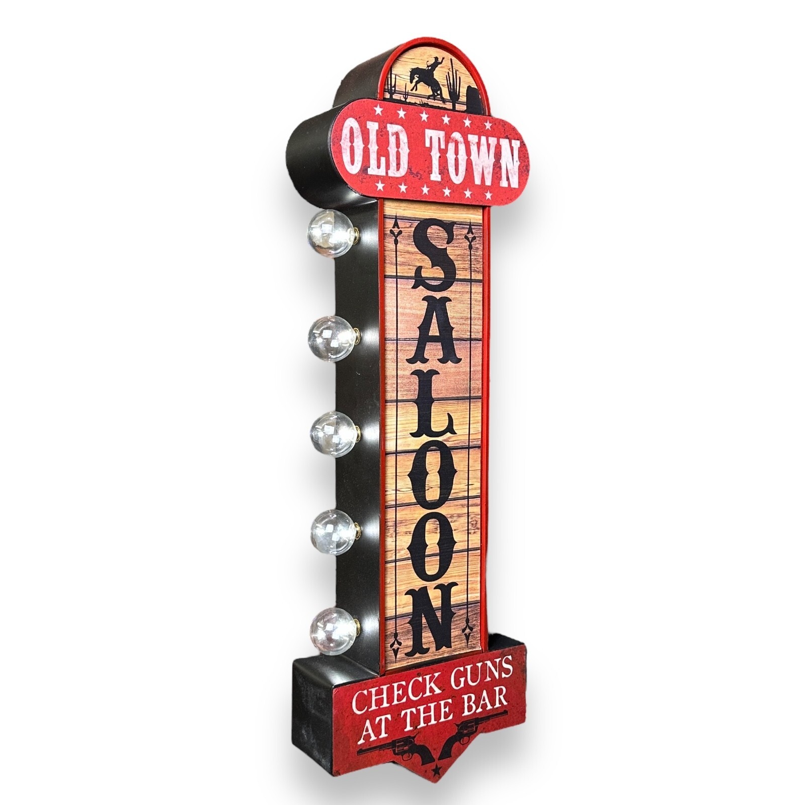 Saloon Double Sided Vintage Inspired 25″ Battery Operated Marquee LED Sign