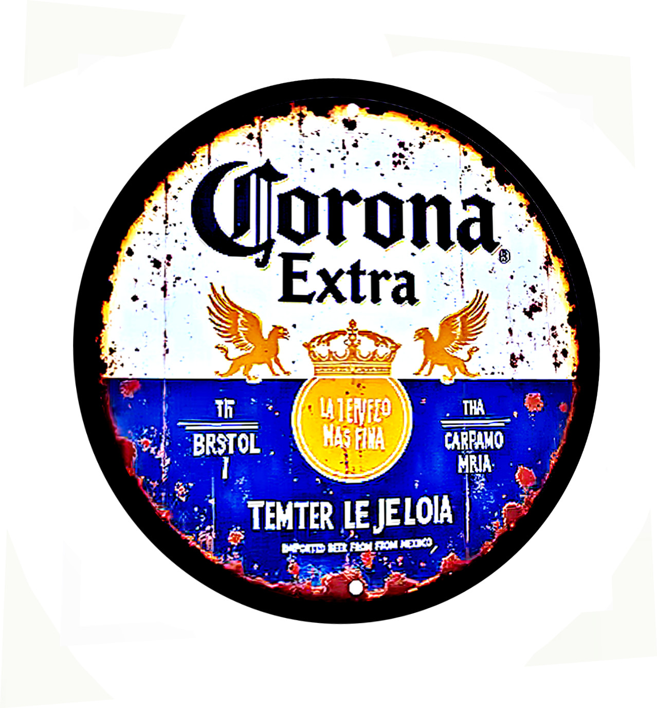 Corona Extra Vinyl Sticker Sign Beer – Lager Brewery Mexico – Bar Import Drink
