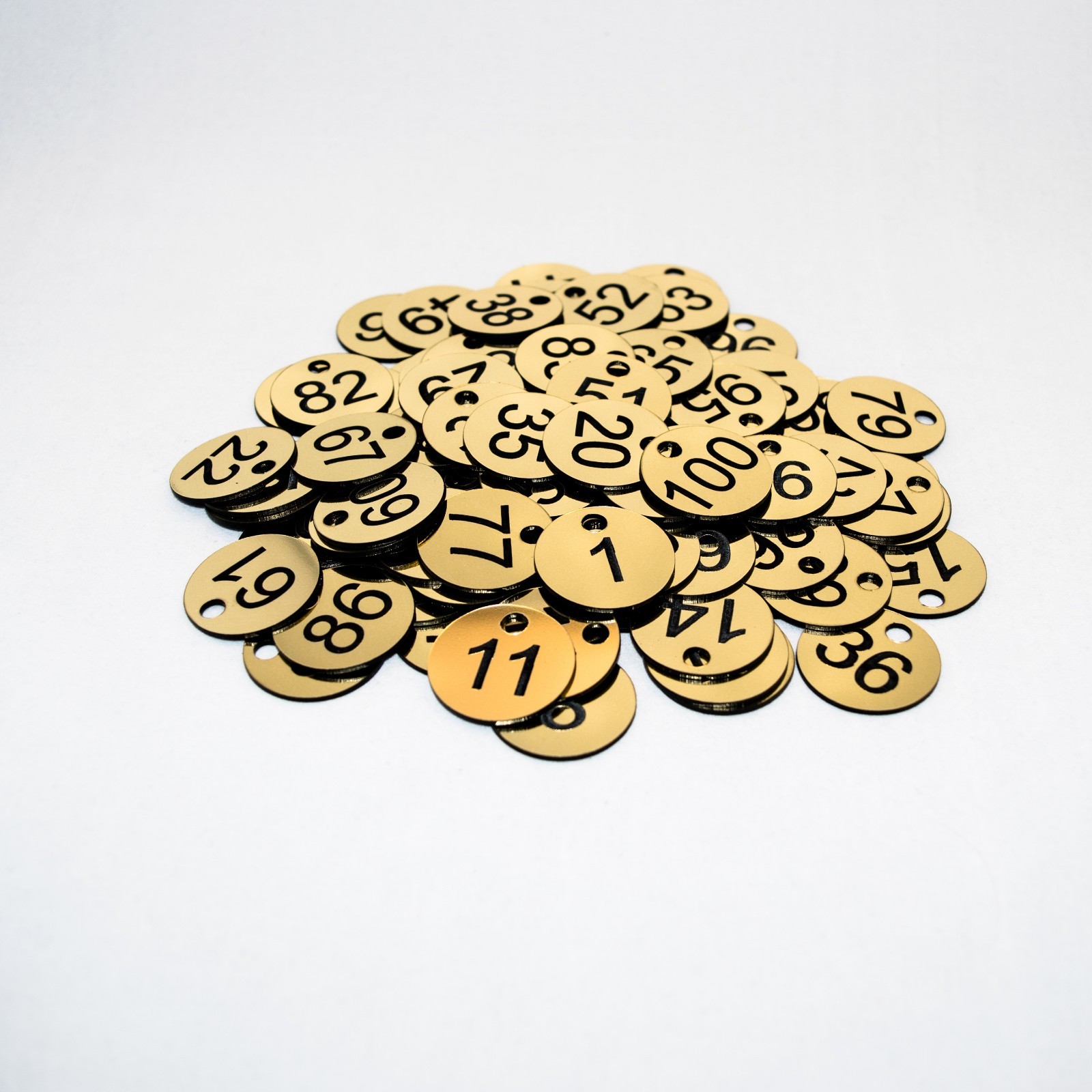1-70, 5cm Laser Engraved Number Discs, Table, Tags, Locker, Pub, Restaurant