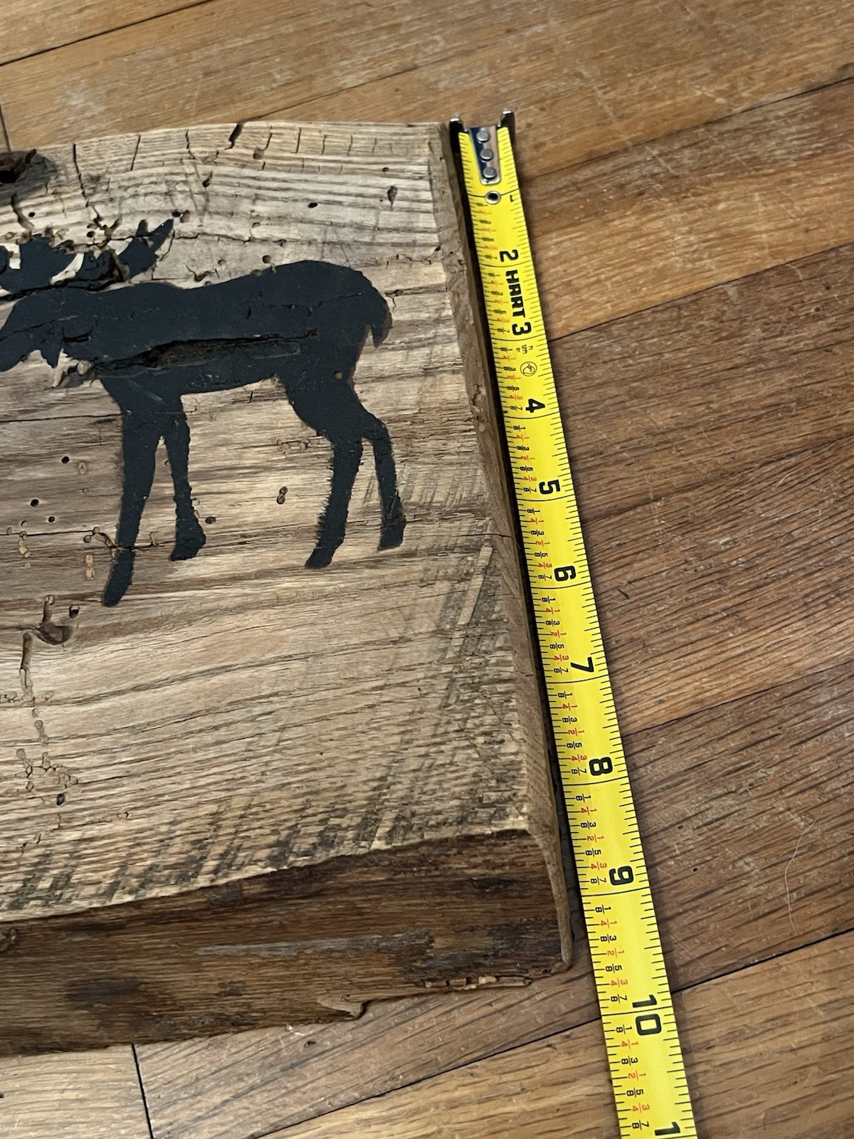 Cabin Wall Decor Welcome Sign Board Rustic Camping Moose Trees Painted