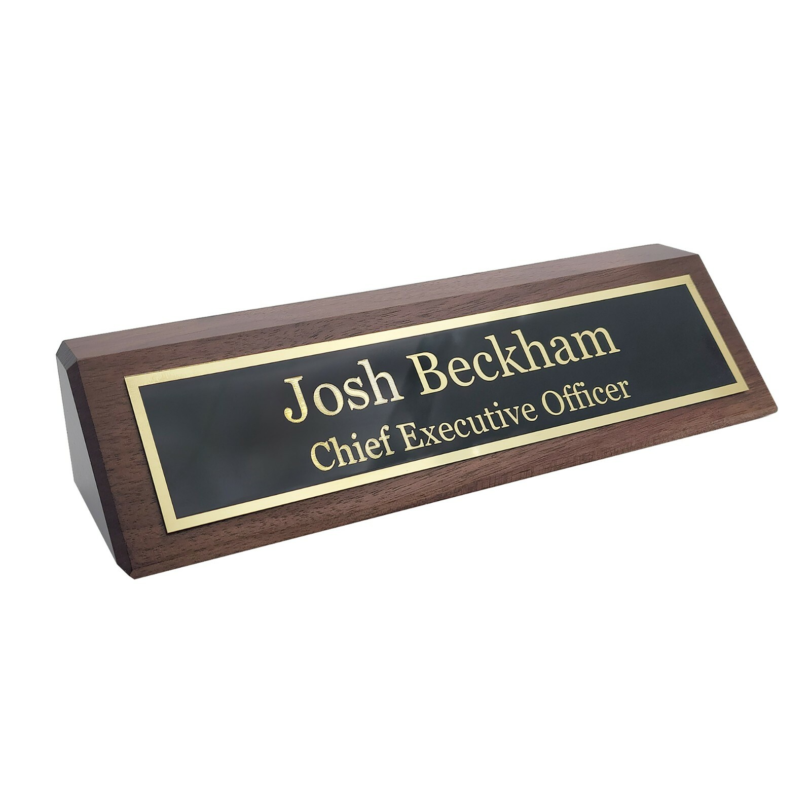 Elegant Wood Name Plate for Desk | The Perfect Desk Name Plate Personalized Gift