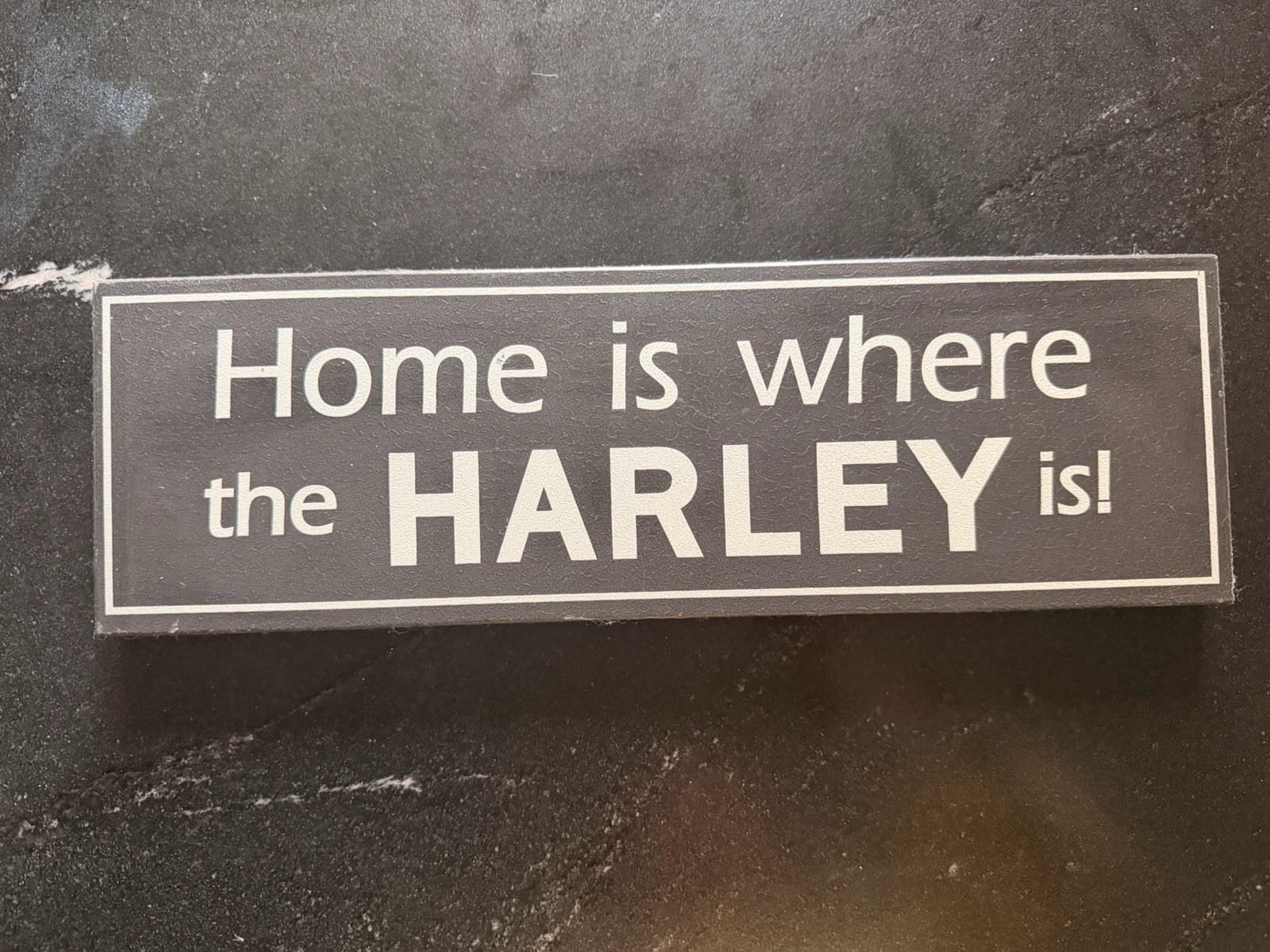 Home Is Where The Harley Is Home Decor Sign 5×16”