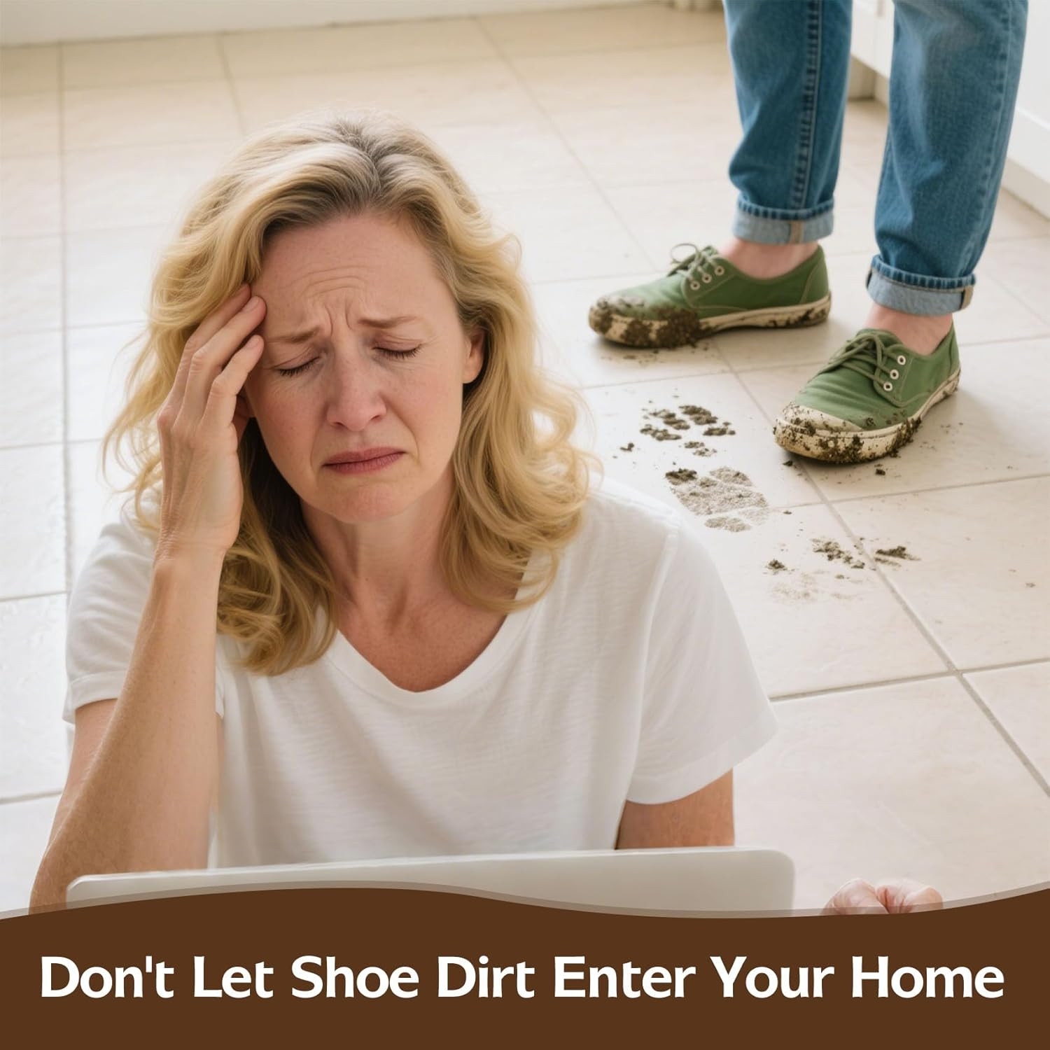Please Remove Your Shoes Sign for Front Door, 11.8 X 5.9 in Wooden No Shoes Sign