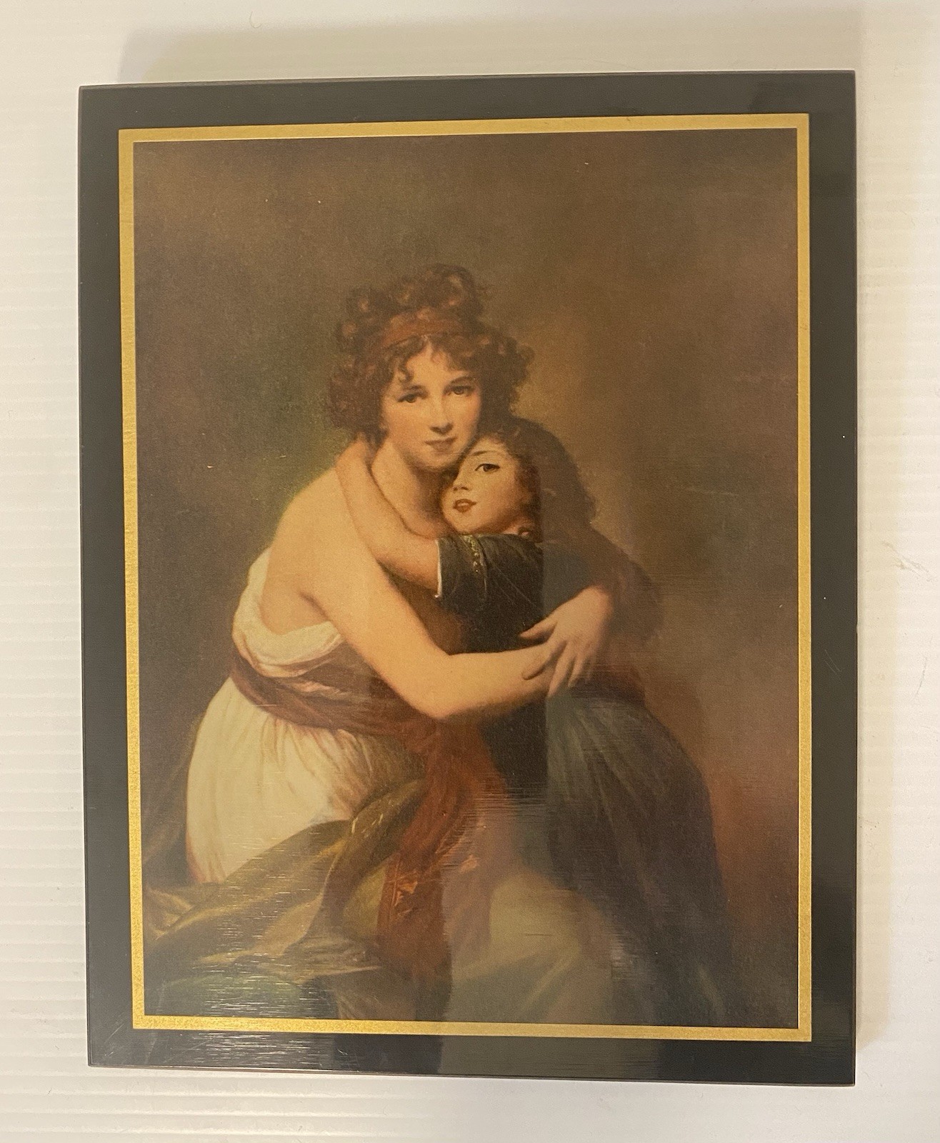 Wood And Print Madame LE Brun And Daughter Wood Plaque Home Decor Mother Child