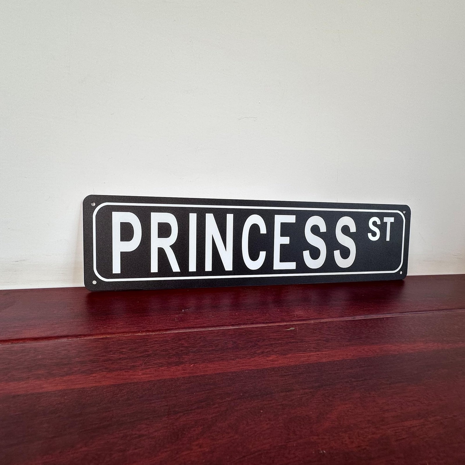 Princess St Aluminium Metal Tin Sign Poster Suitable for Street Home Bedroom …