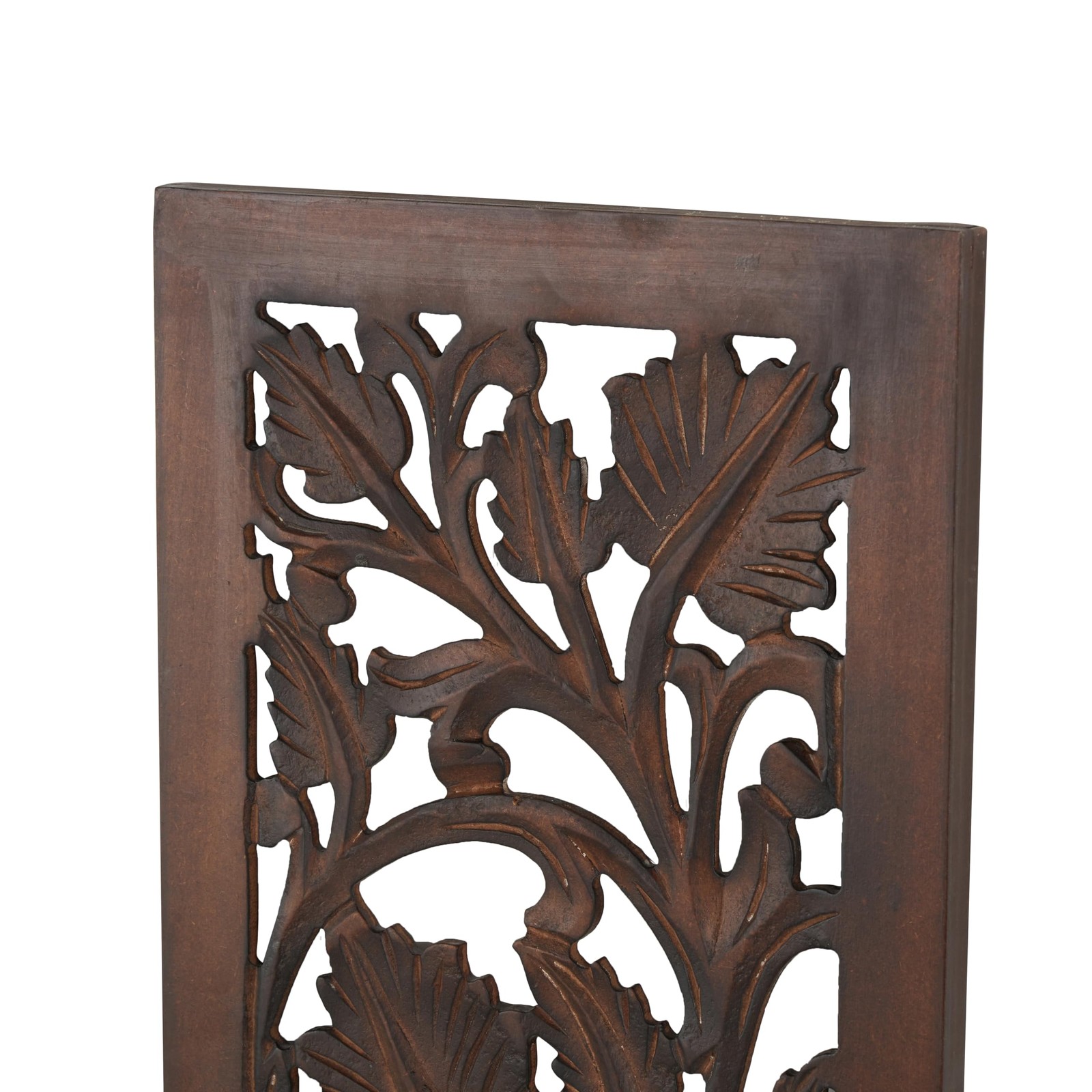 Wooden Floral Handmade Home Wall Decor Intricately Carved Acanthus Wall Sculptur