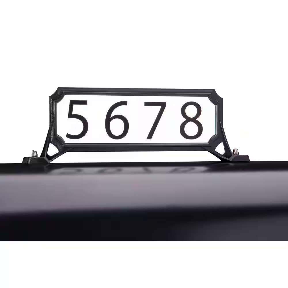 Architectural Mailboxes Manhattan Address Plaque Black Modern House Sign 3460B10