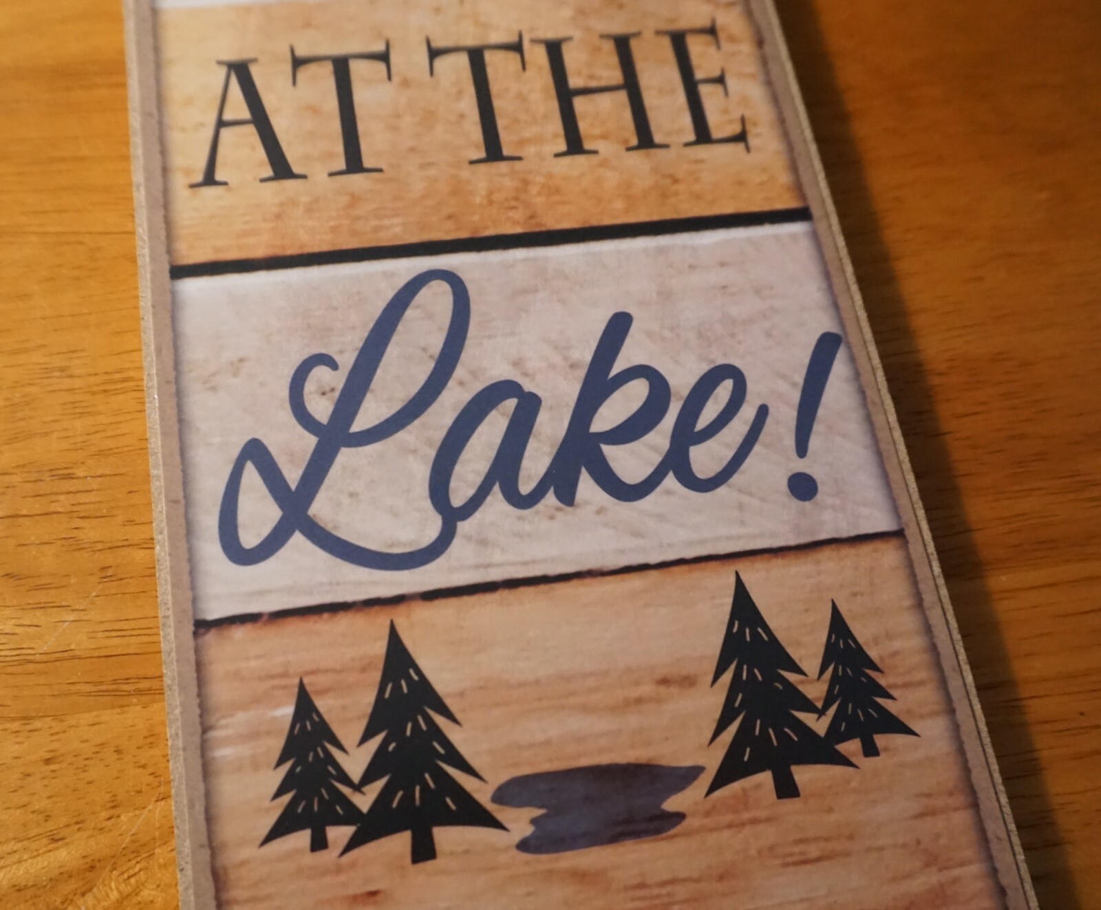 Fishing Net Lake House Sign Camping Lodge Canoe Boat Home Rustic Wood Decor NEW