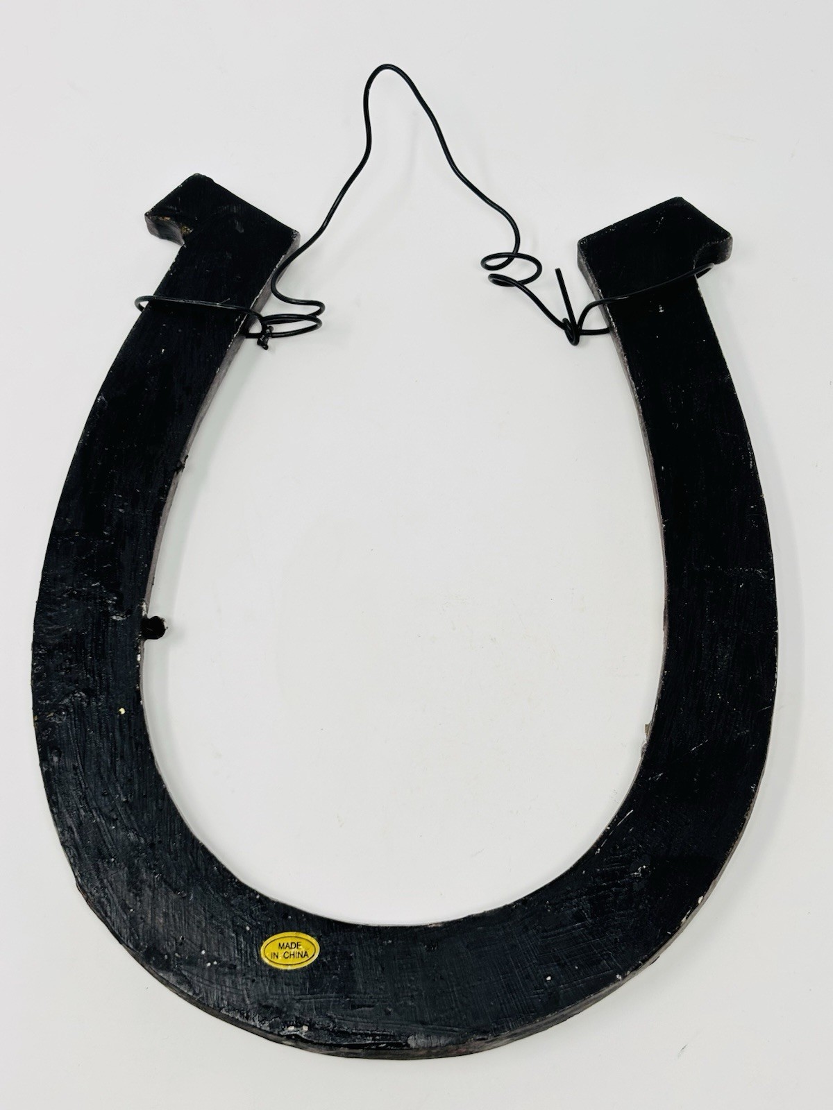 Lucky Large Horseshoe Wall Decor Distressed Heavy Duty Decorative Hanging